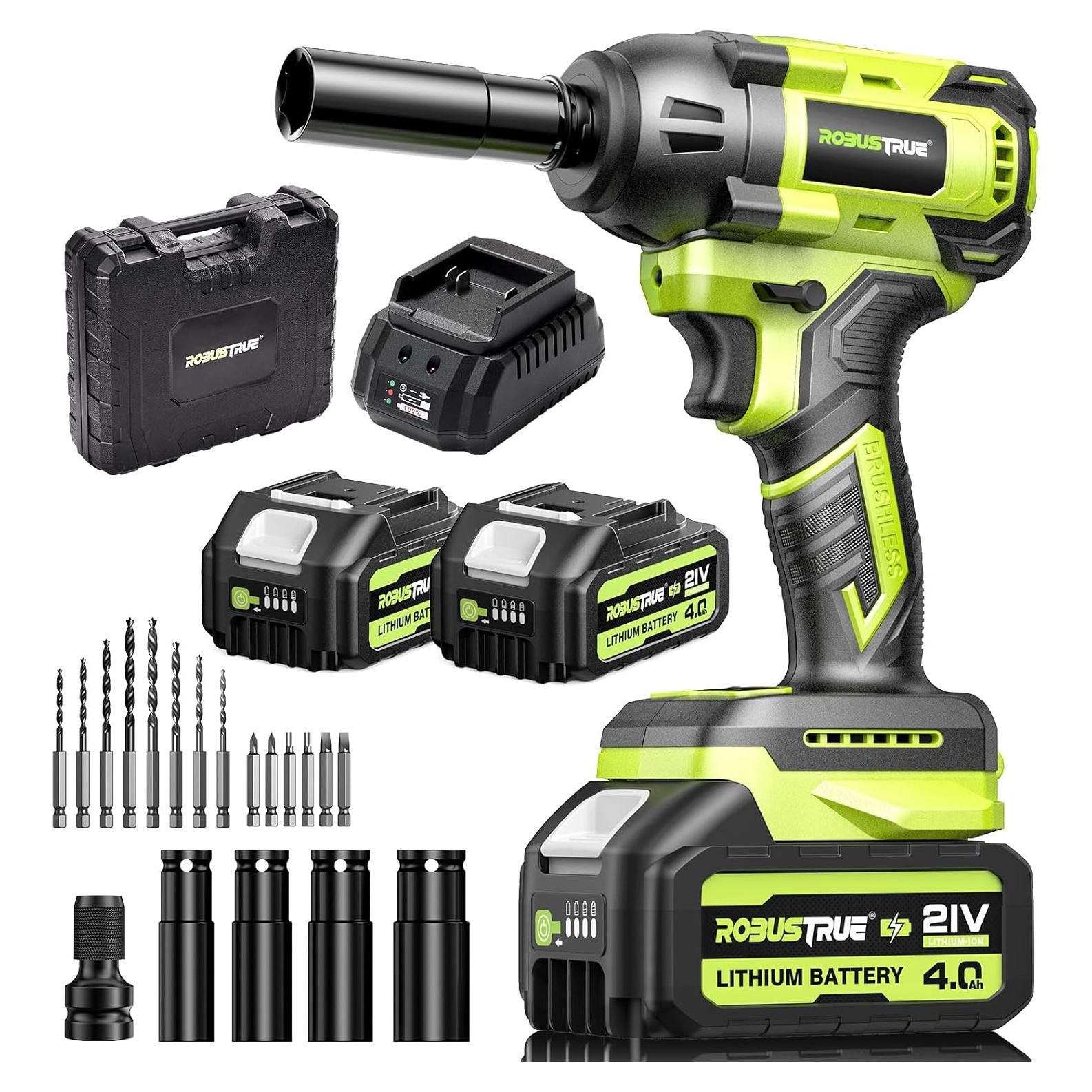 Llave de impacto inalámbrica Robustrue RT550B 550N.m 21V