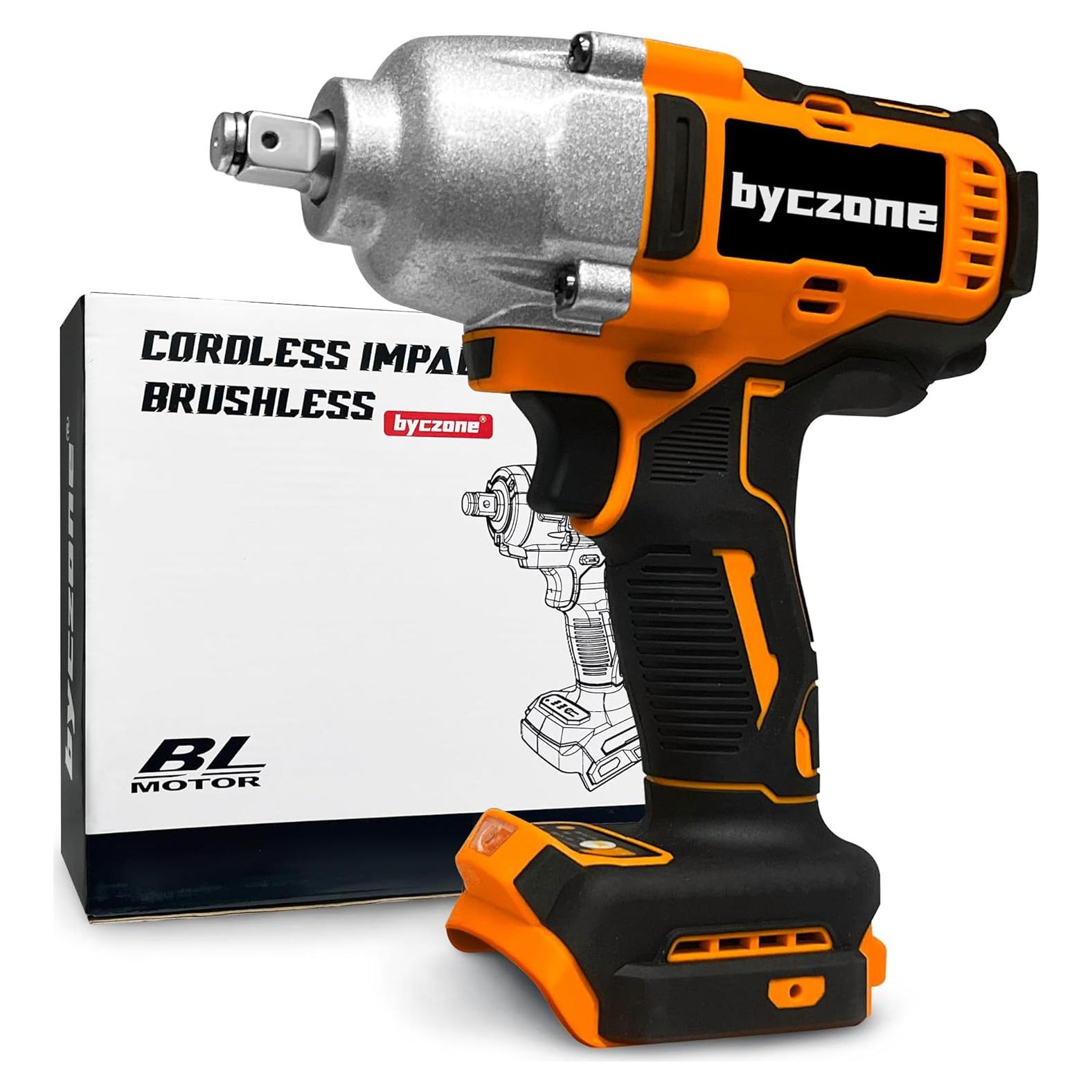 Llave de impacto inalámbrica Byczone 20V 1/2'' 800N.m