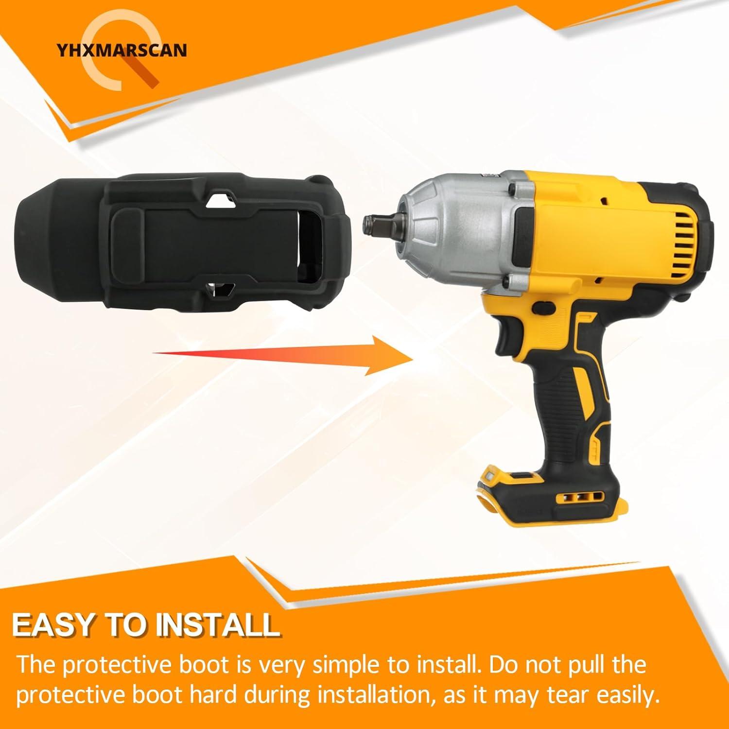 Bota Protectora N918391 DEWALT para Llave de Impacto 20V Max