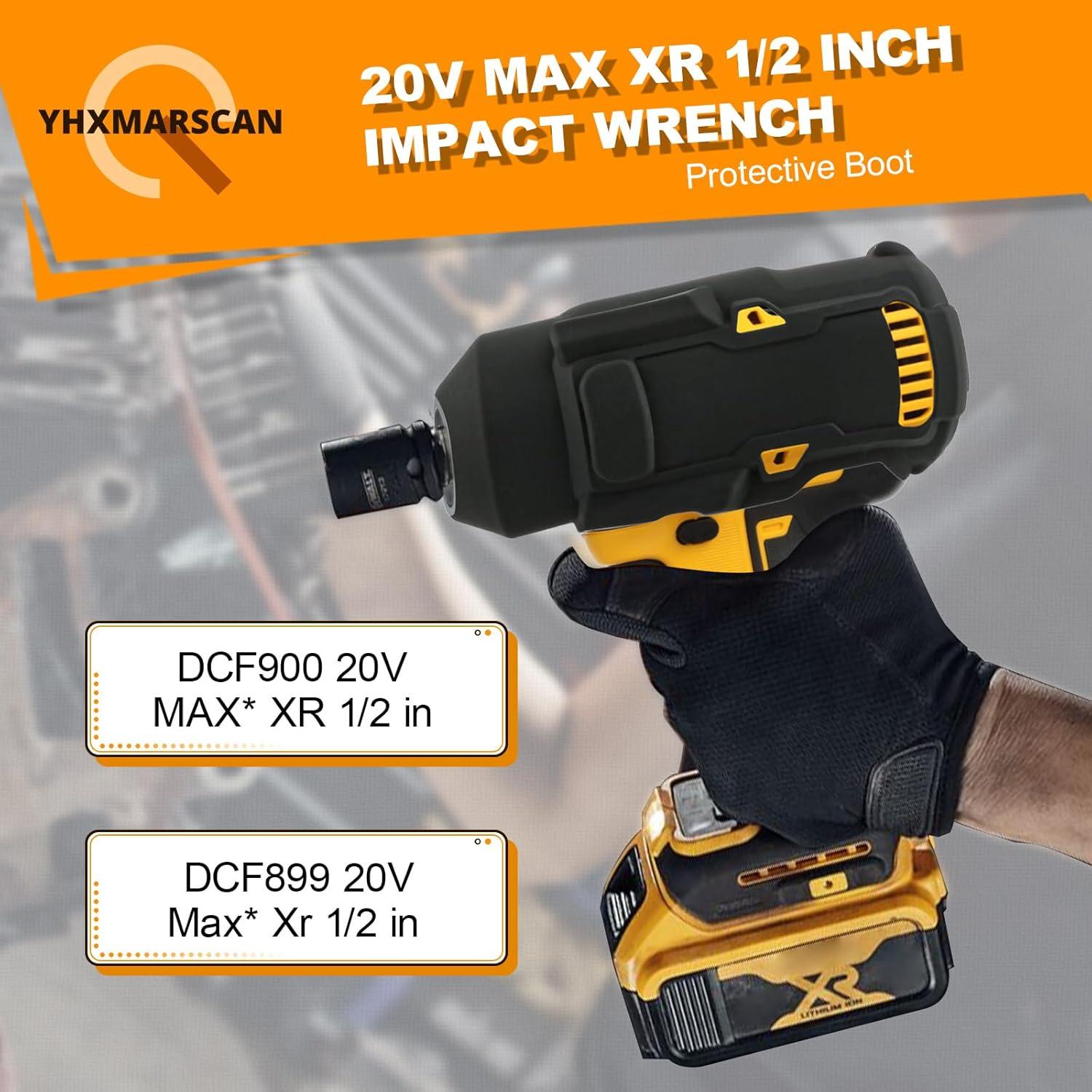 Bota Protectora N918391 DEWALT para Llave de Impacto 20V Max