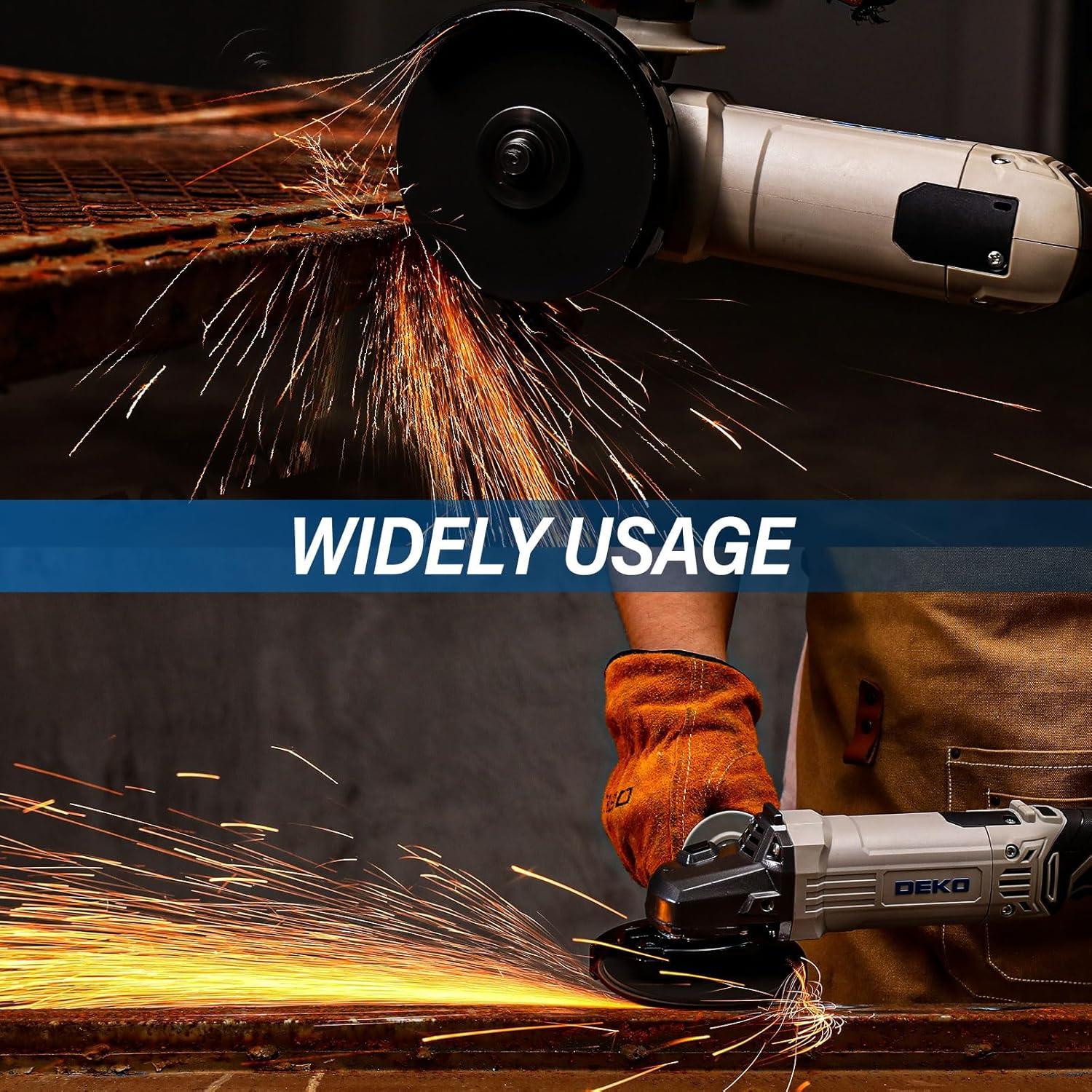 Amoladora Eléctrica DEKOPRO 115mm 7.5A con Estuche Duro
