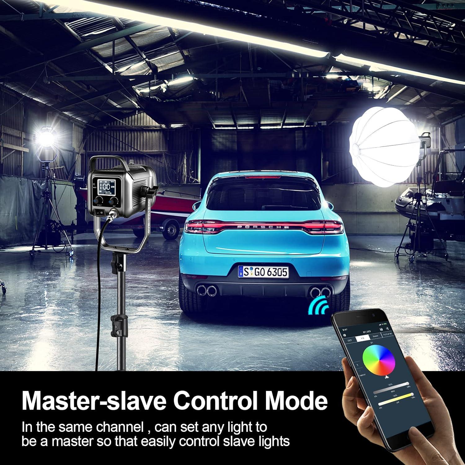 Kit de Luz de Video RGB GVM 150W Bi-Color 2700K-7500K