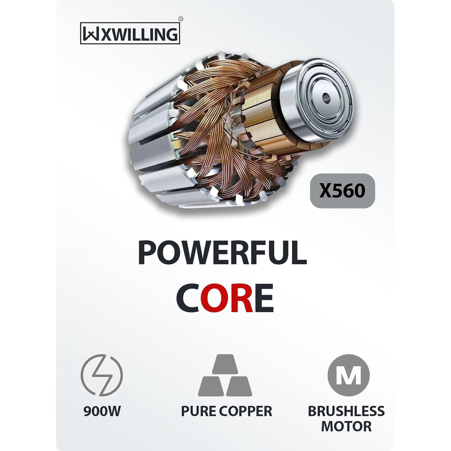 Pulidor Orbital XWILLING 21mm 900W 6 Velocidades Automotriz