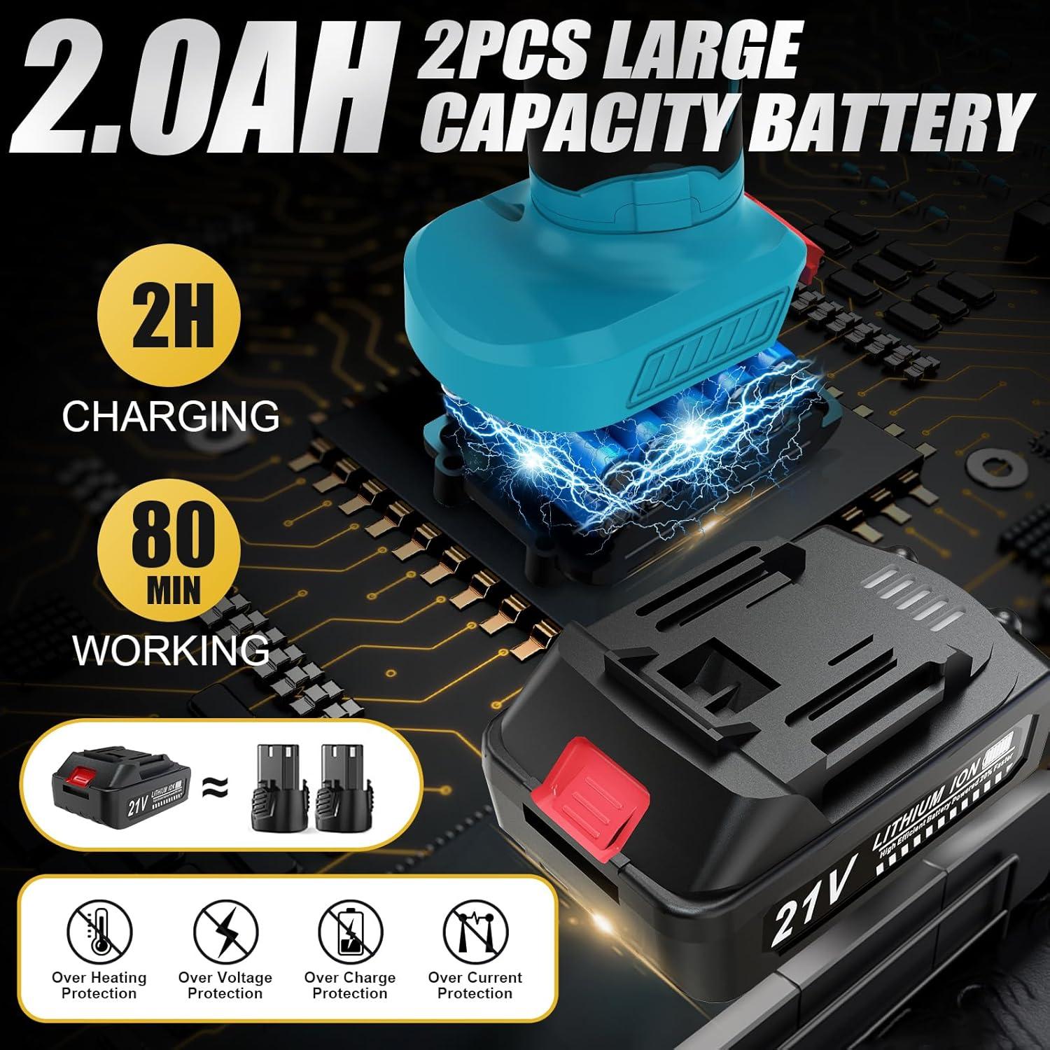 Pulidora Inalámbrica Vkdemer 6" 21V 5500RPM para Coches