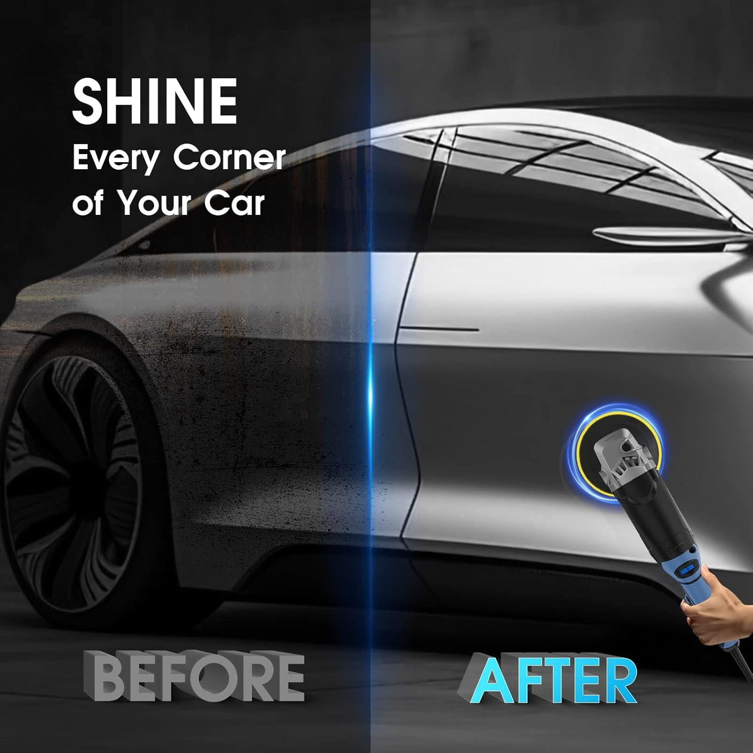 Pulidor RAYBAO 1200W Rotativo 6/7" Velocidad 1600-3500RPM