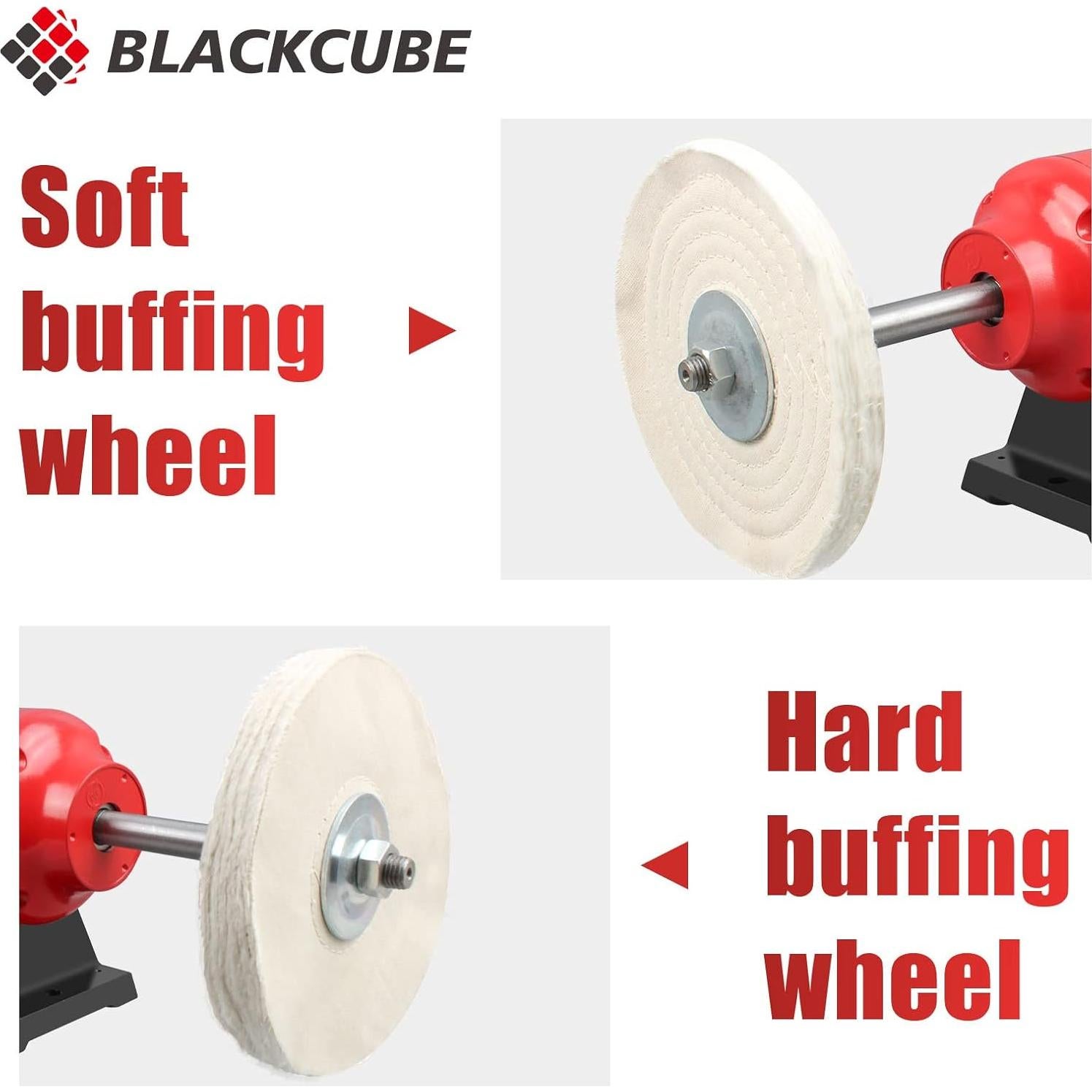 Pulidor de Banco BLACKCUBE 8" Duales para Joyería y Metal