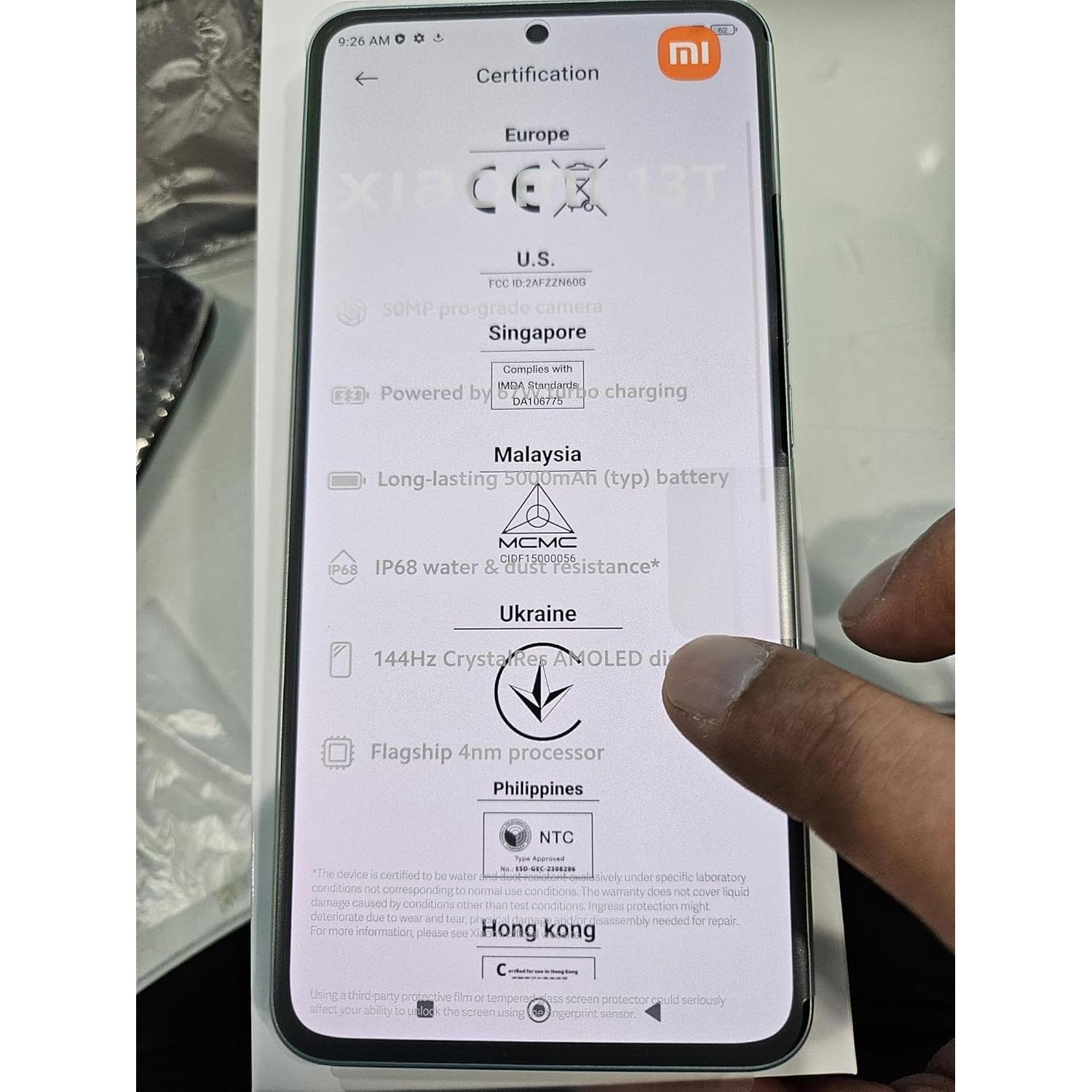 Xiaomi 13T Leica 5G 256GB 12GB RAM Verde Pradera