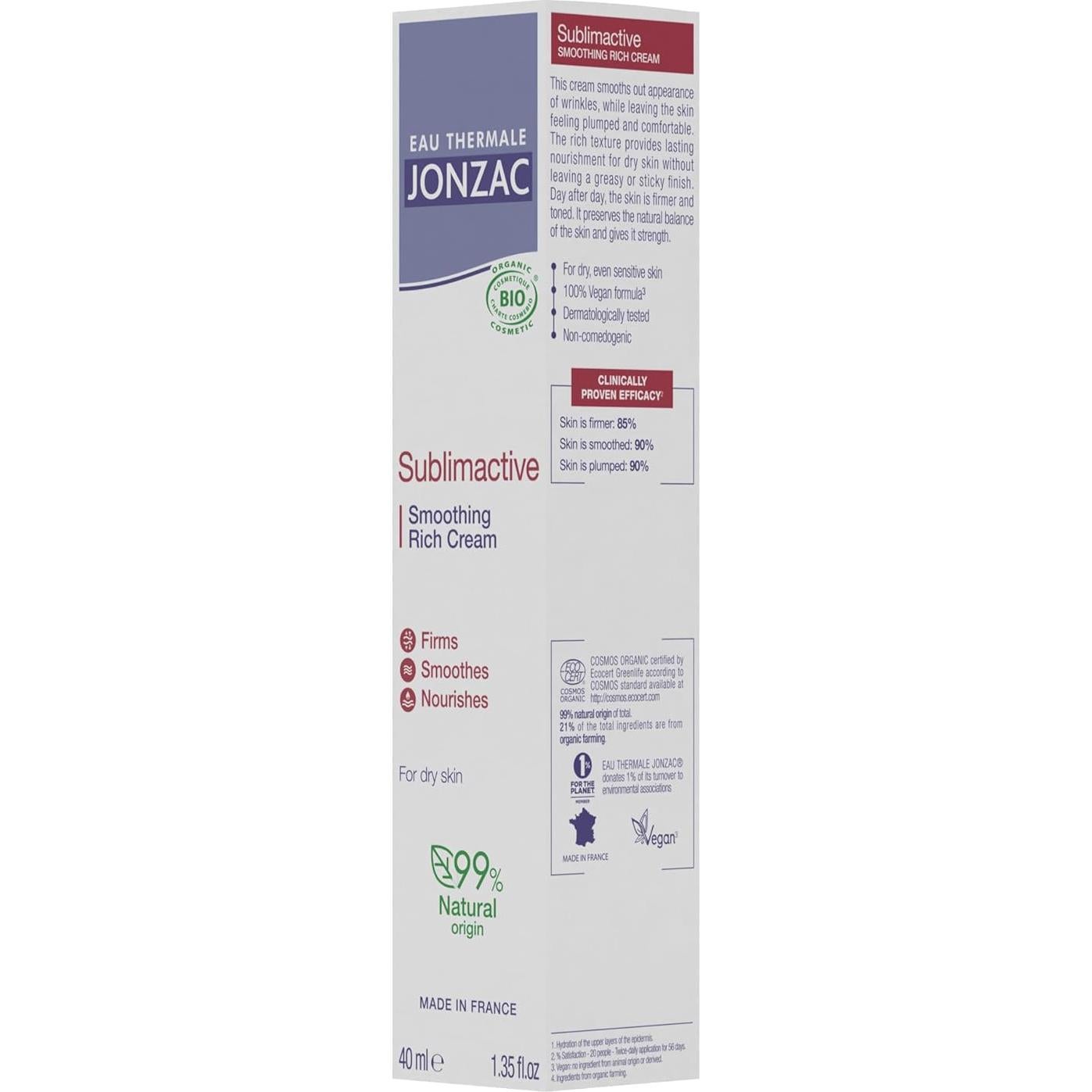 Crema Suavizante Orgánica Anti-Envejecimiento Jonzac 40ml