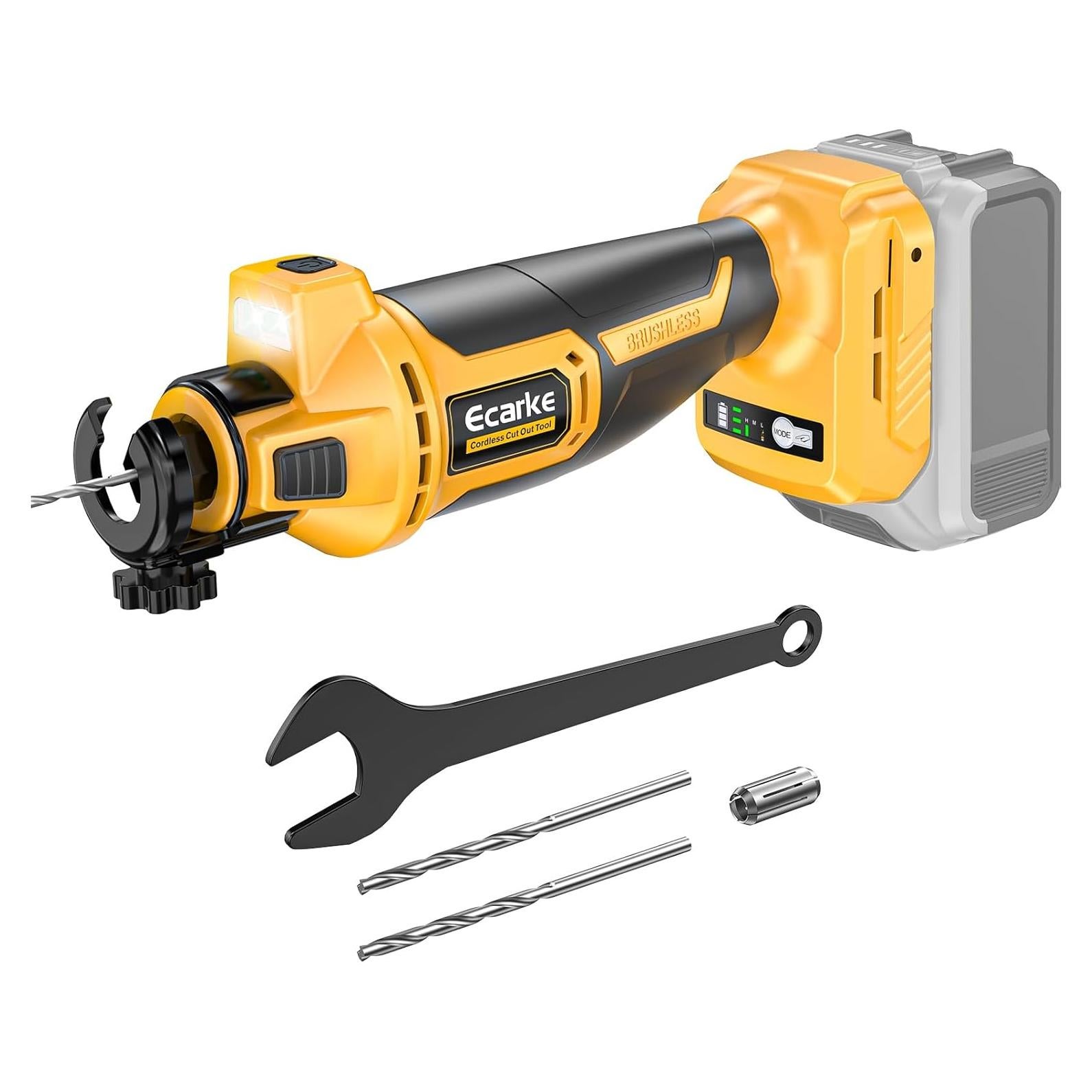 Router Inalámbrico Ecarke 20V para Paneles de Yeso 30000 RPM