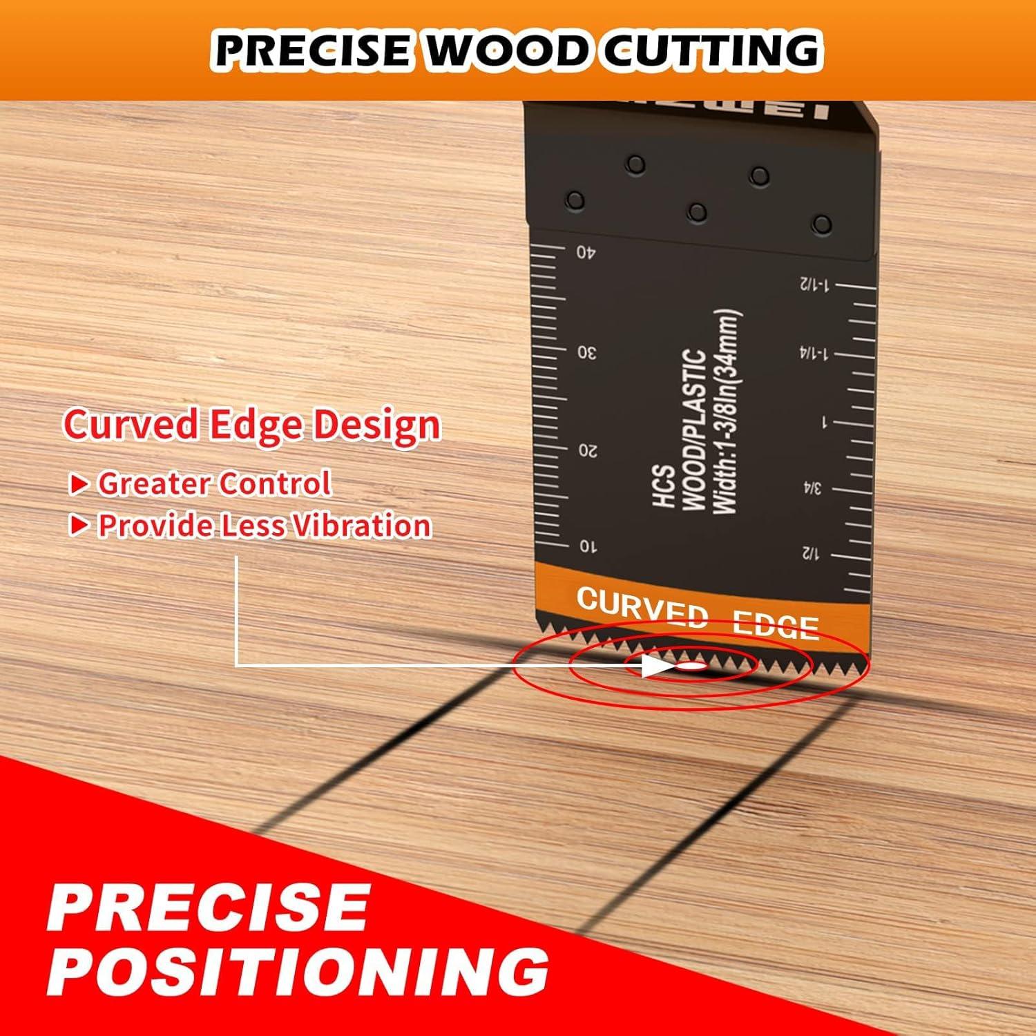 30 Cuchillas Multiherramienta AMZWEI Titanio Universal