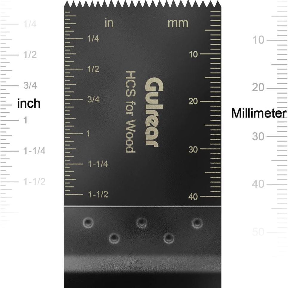 15PCS Kit Cuchillas Oscilantes Gulrear para Madera y Metal