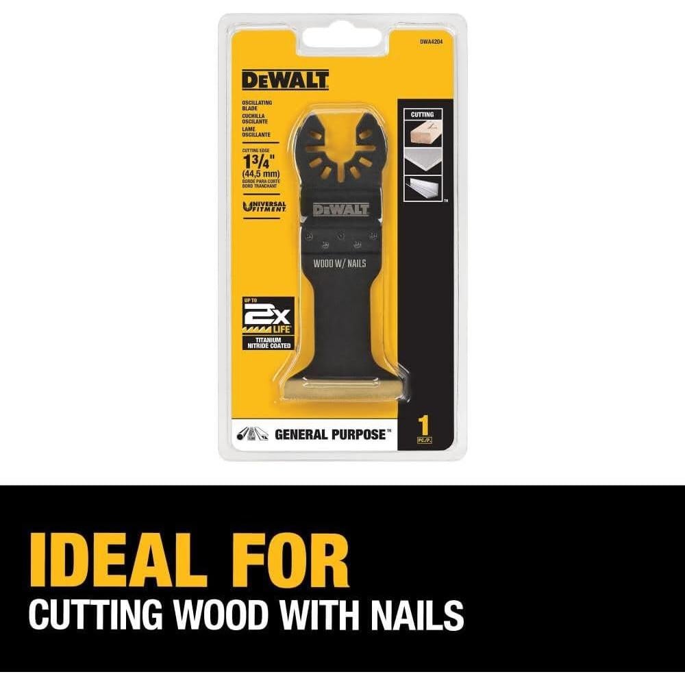 Hoja Oscilante DEWALT DWA4204 para Madera con Clavos 9.66cm
