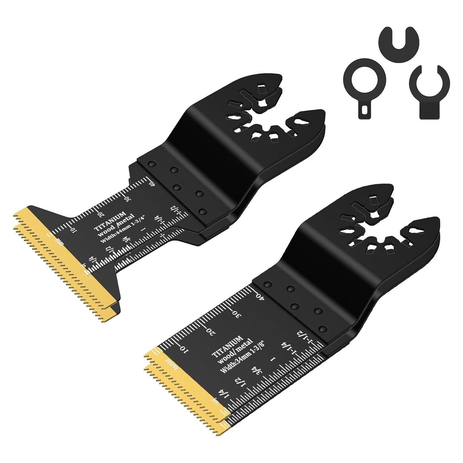 Hojas Oscilantes de Titanio TEMINO 4 Piezas 3,49 y 4,45 cm