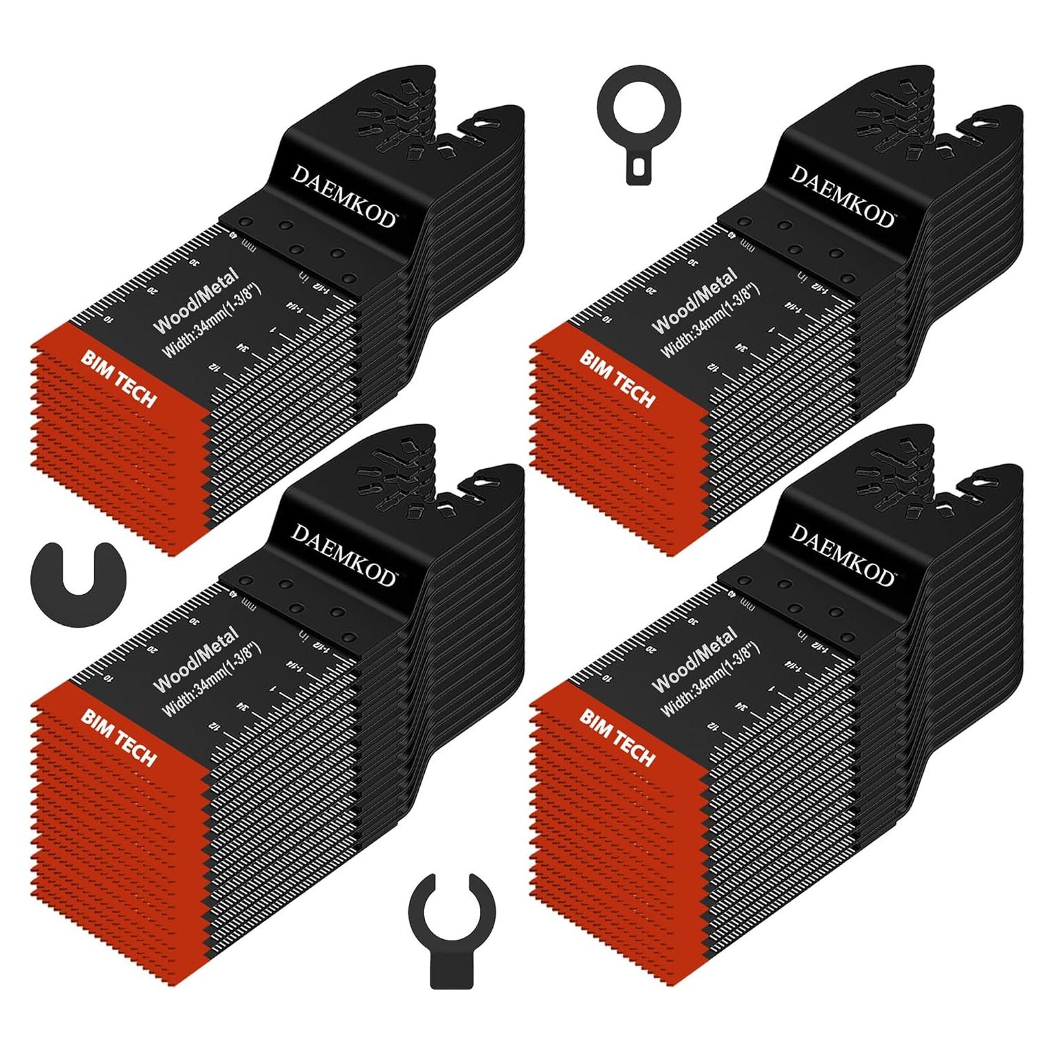 Hojas de sierra oscilante bi-metal DAEMKOD 50 piezas 34mm