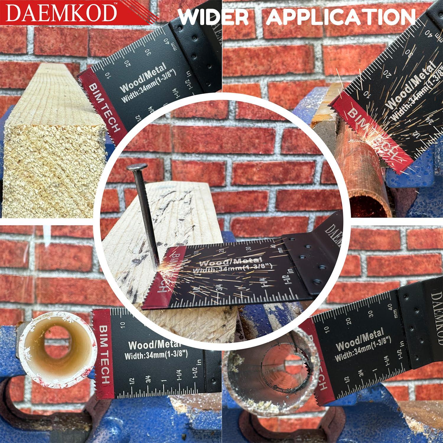 Hojas de sierra oscilante bi-metal DAEMKOD 50 piezas 34mm