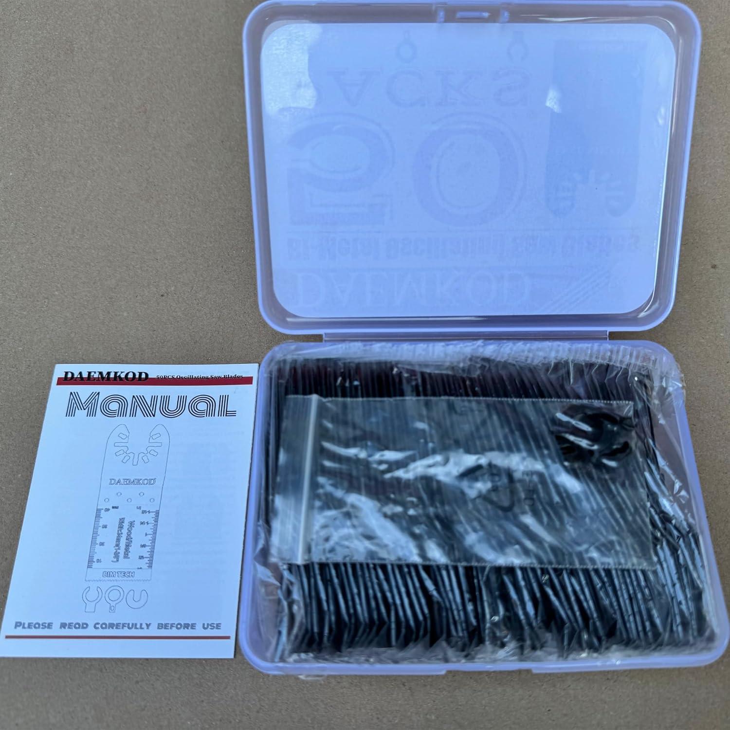 Hojas de sierra oscilante bi-metal DAEMKOD 50 piezas 34mm