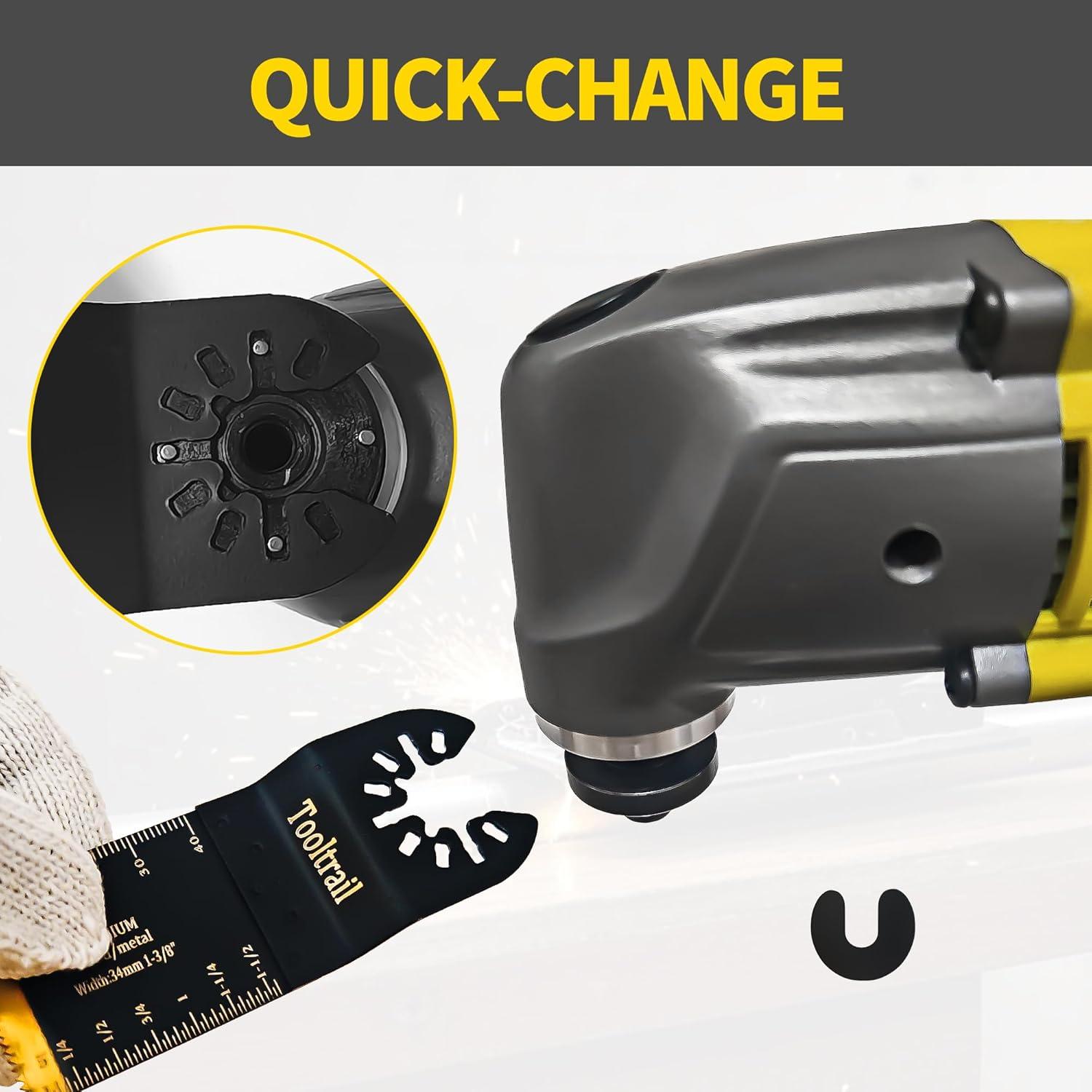 Kit 56 Cuchillas Oscilantes Tooltrail para Madera y Metal