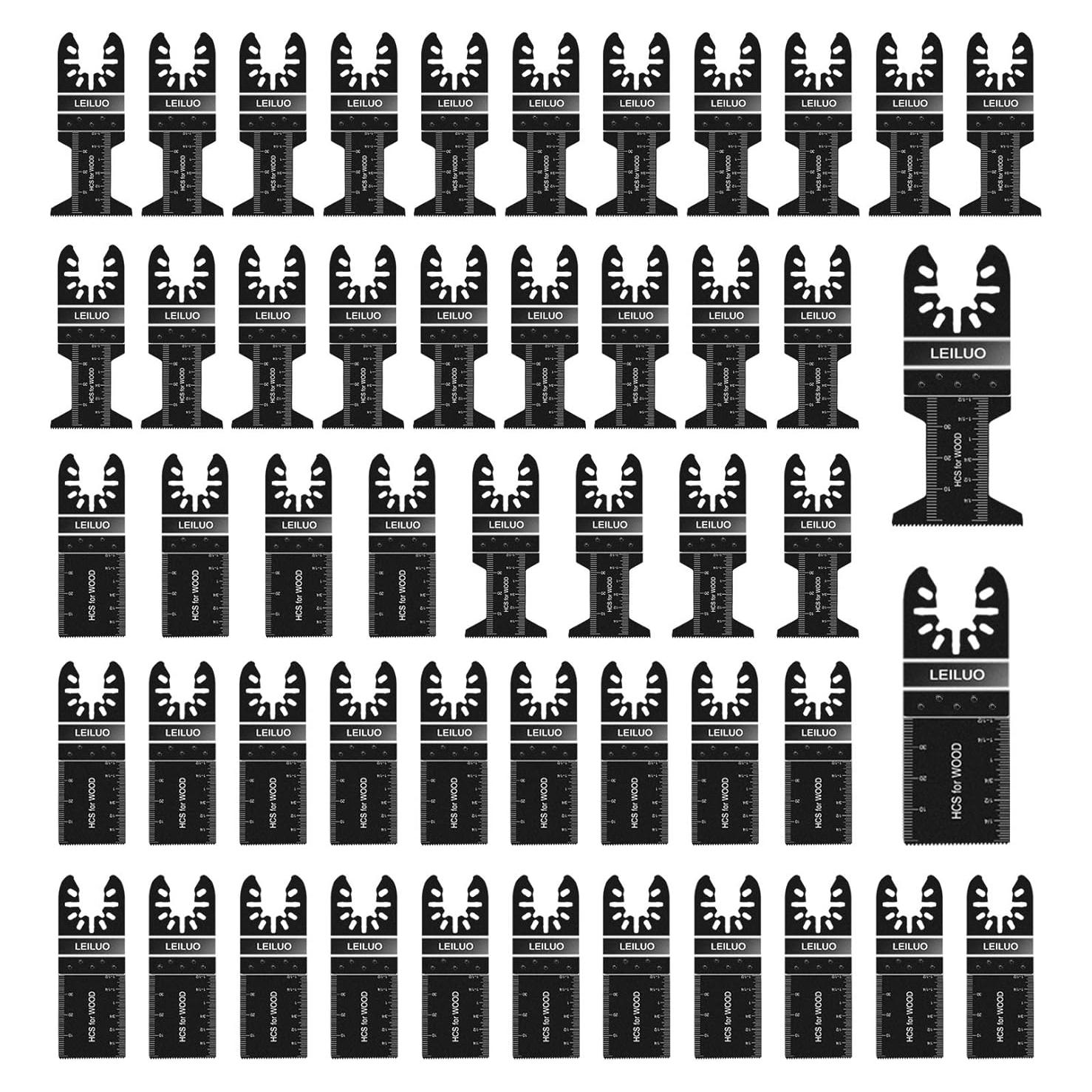 Juego de Cuchillas Oscilantes LEILUO 50 Pcs 3,49 y 4,45 cm