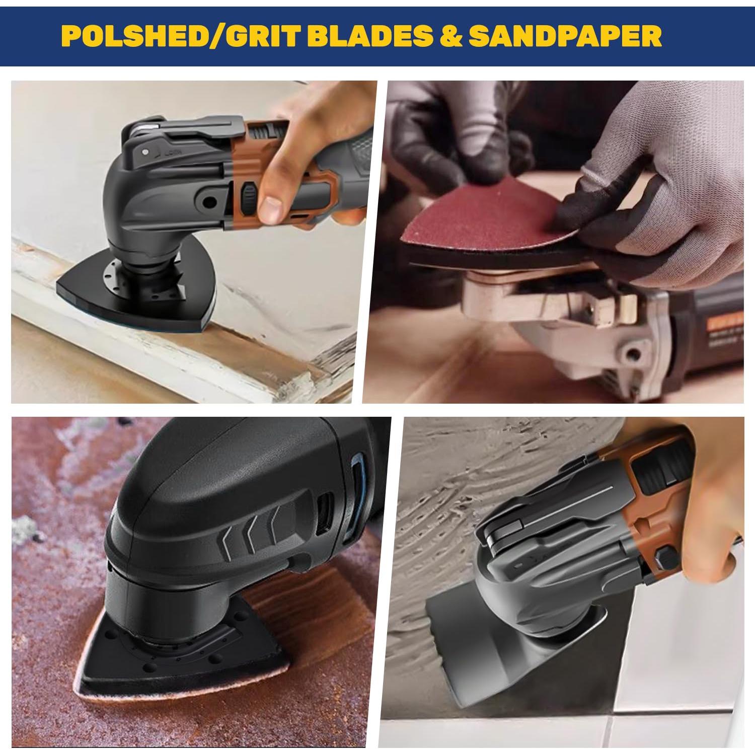 115PCS Hojas de sierra oscilante TuhooMall para madera y metal