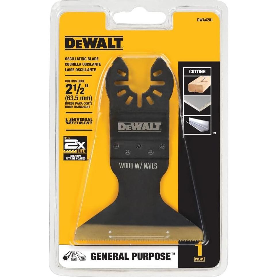 Hoja Oscilante DEWALT DWA4281 6.35 cm Nitruro Titanio