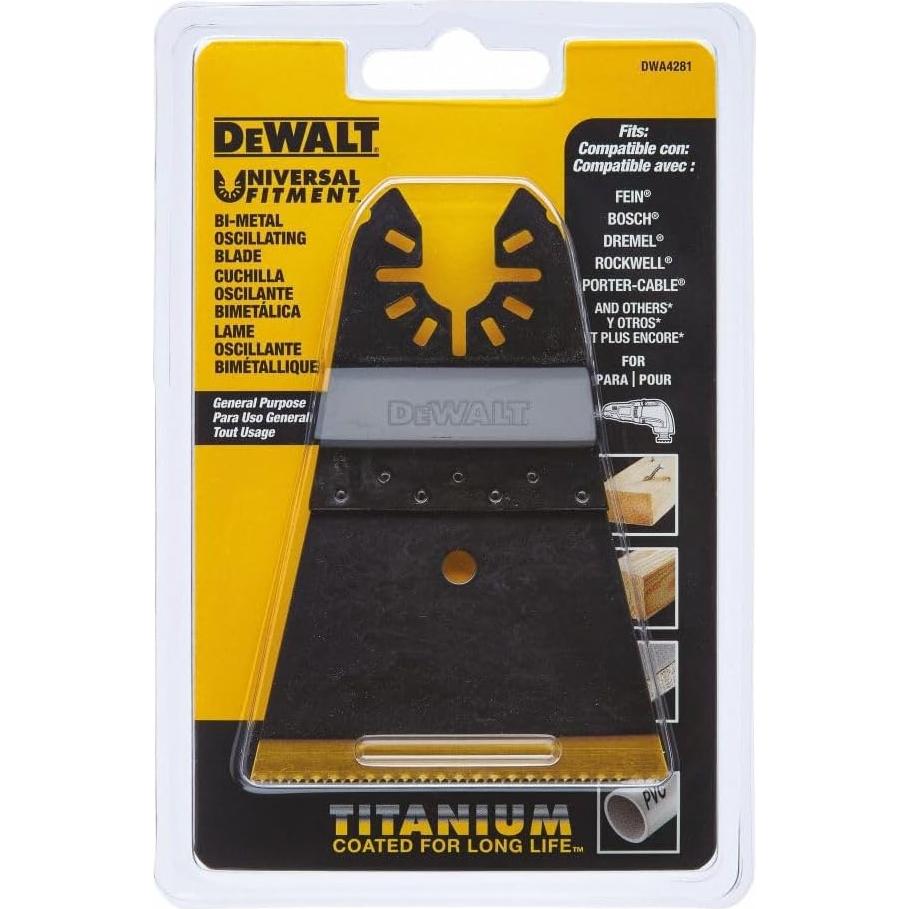 Hoja Oscilante DEWALT DWA4281 6.35 cm Nitruro Titanio