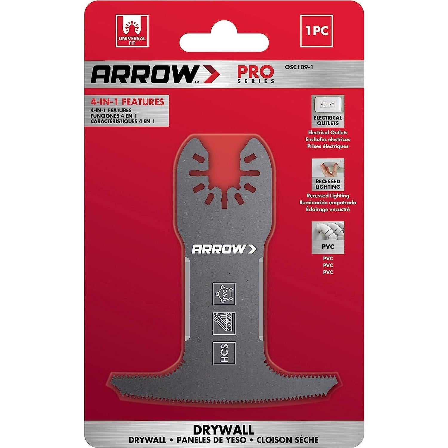 Cuchilla Oscilante Arrow OSC109-1 para Paneles de Yeso