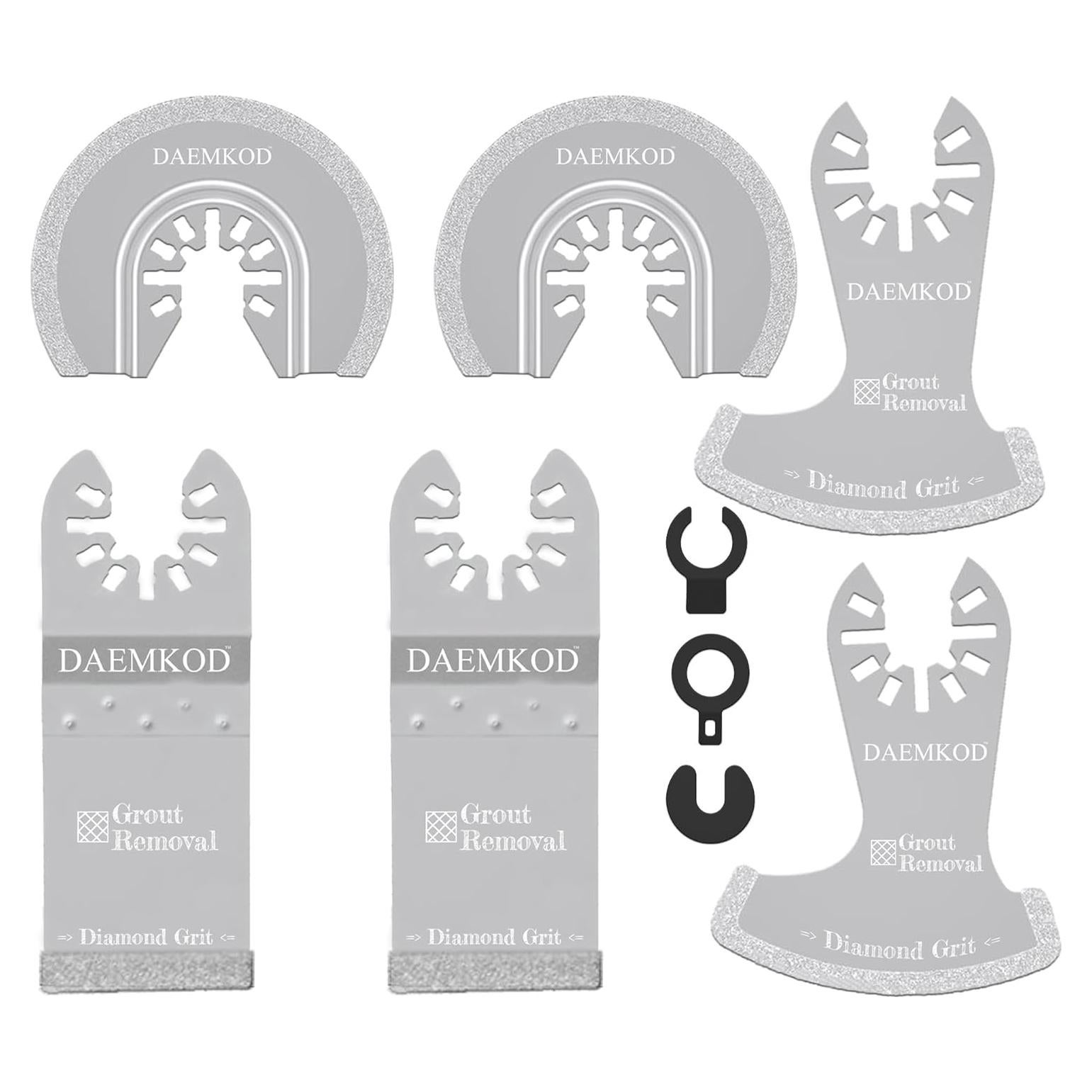 Cuchillas de Diamante DAEMKOD 6 Pcs para Herramienta Oscilante