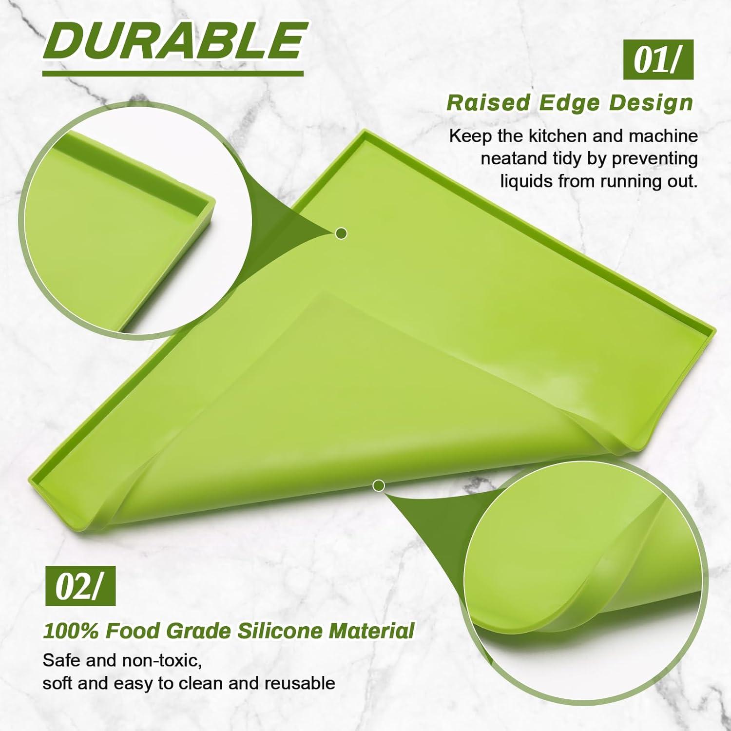 6 Hojas de Silicona para Deshidratador Anglecai Verde 30x26 cm