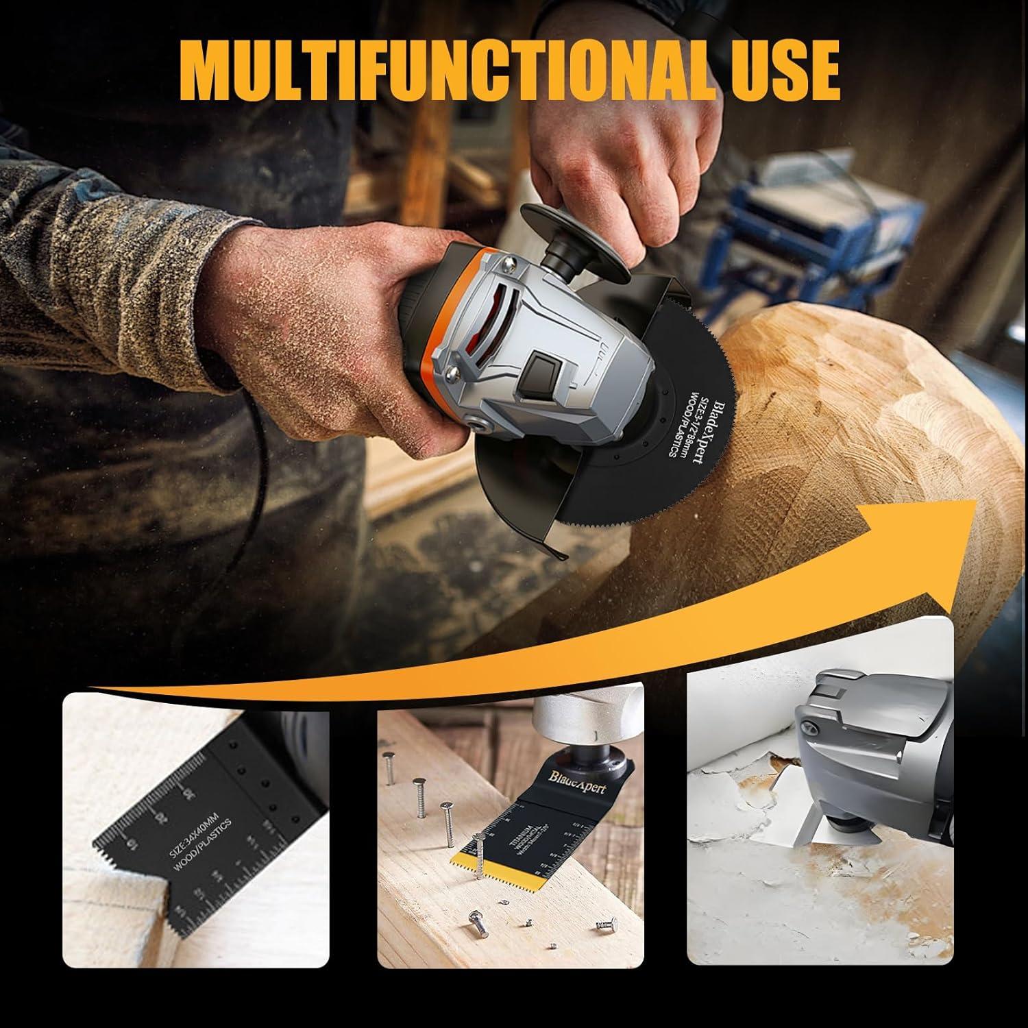 30 Hojas de sierra oscilante BladeXpert para madera y metal