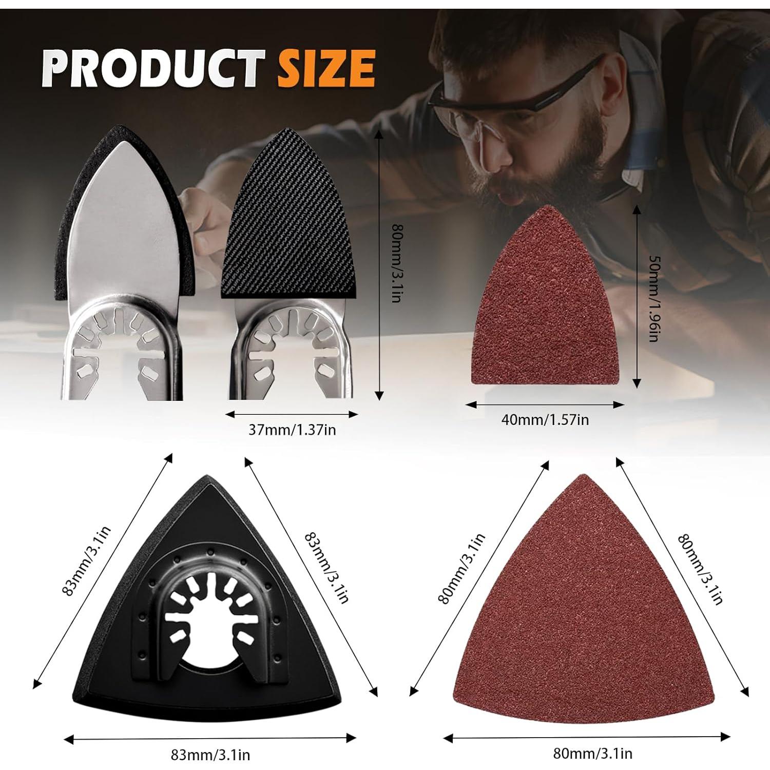 Kit de Lijado 260 Piezas Towbluii para Herramienta Oscilante