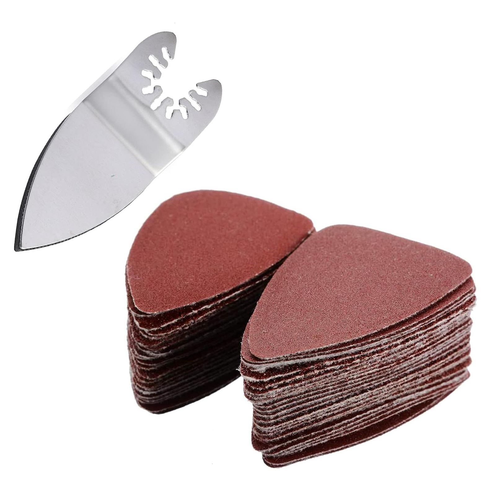 51 Pcs Almohadillas de Lijado Triangulares MGGi 35x50mm