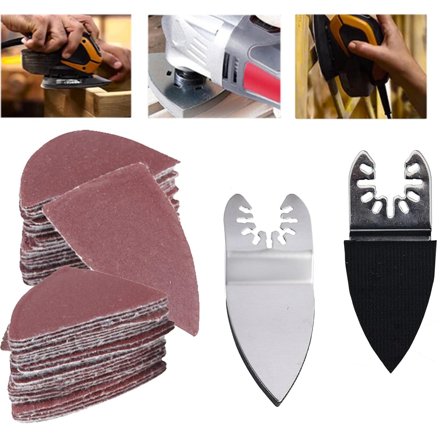 51 Pcs Almohadillas de Lijado Triangulares MGGi 35x50mm