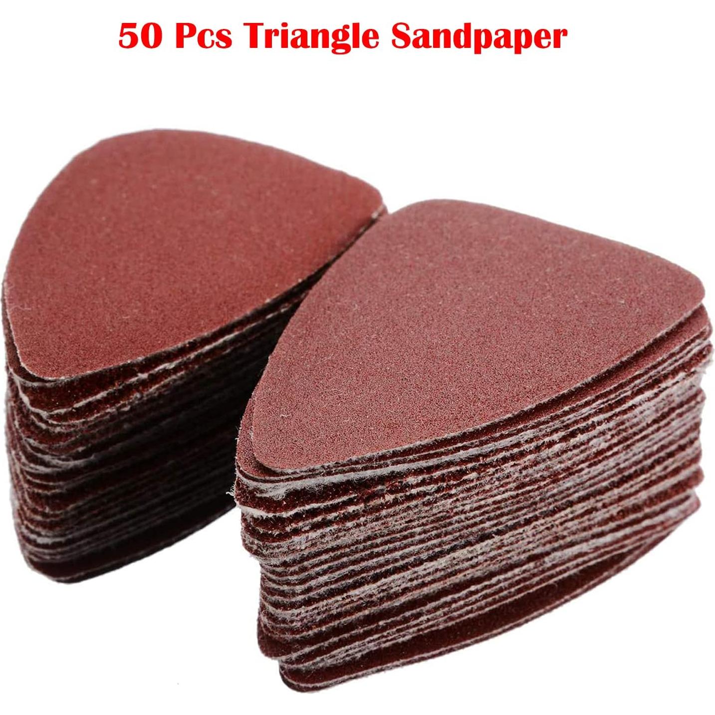 51 Pcs Almohadillas de Lijado Triangulares MGGi 35x50mm