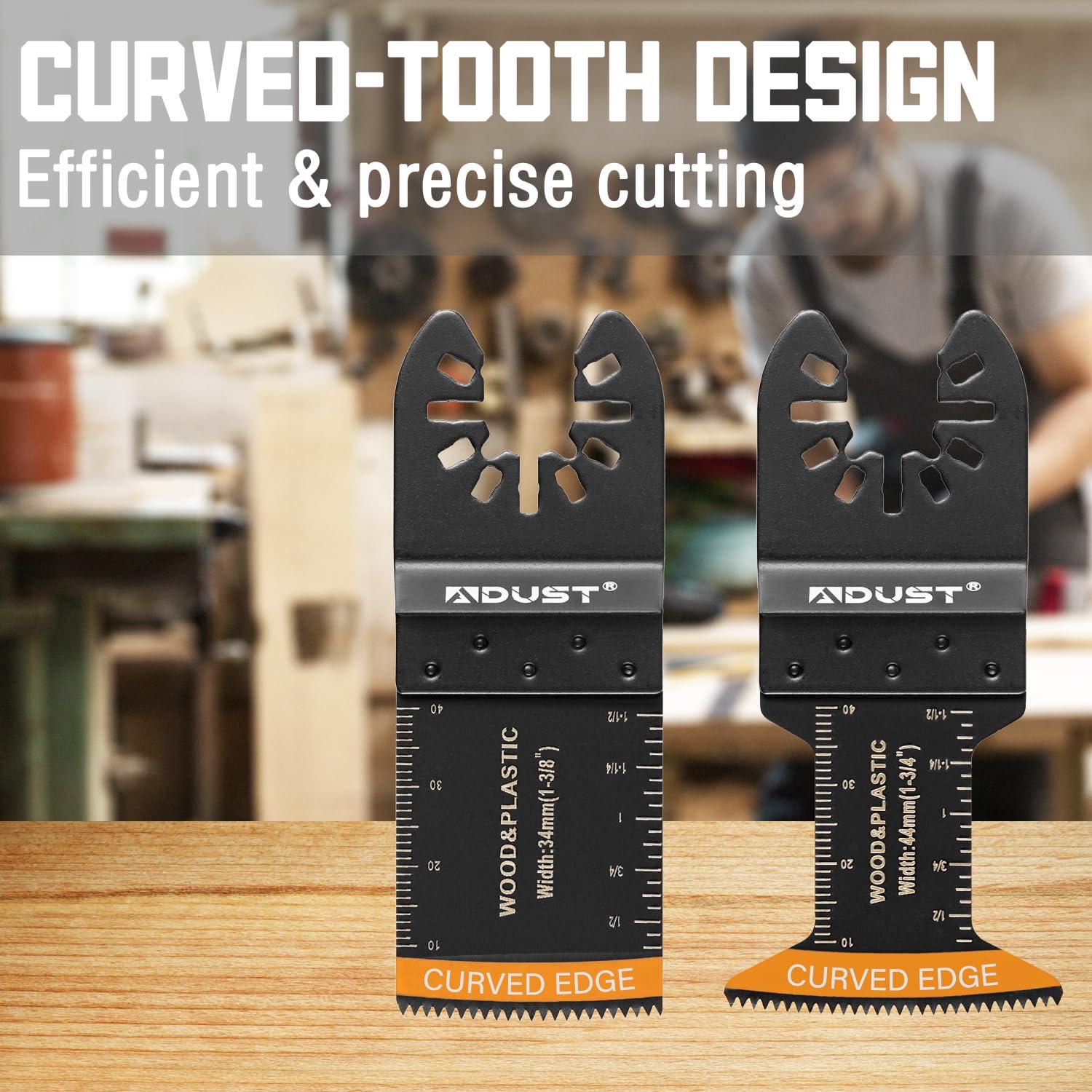 Hojas de Sierra Oscilante Adust 96 Piezas para Madera y Metal