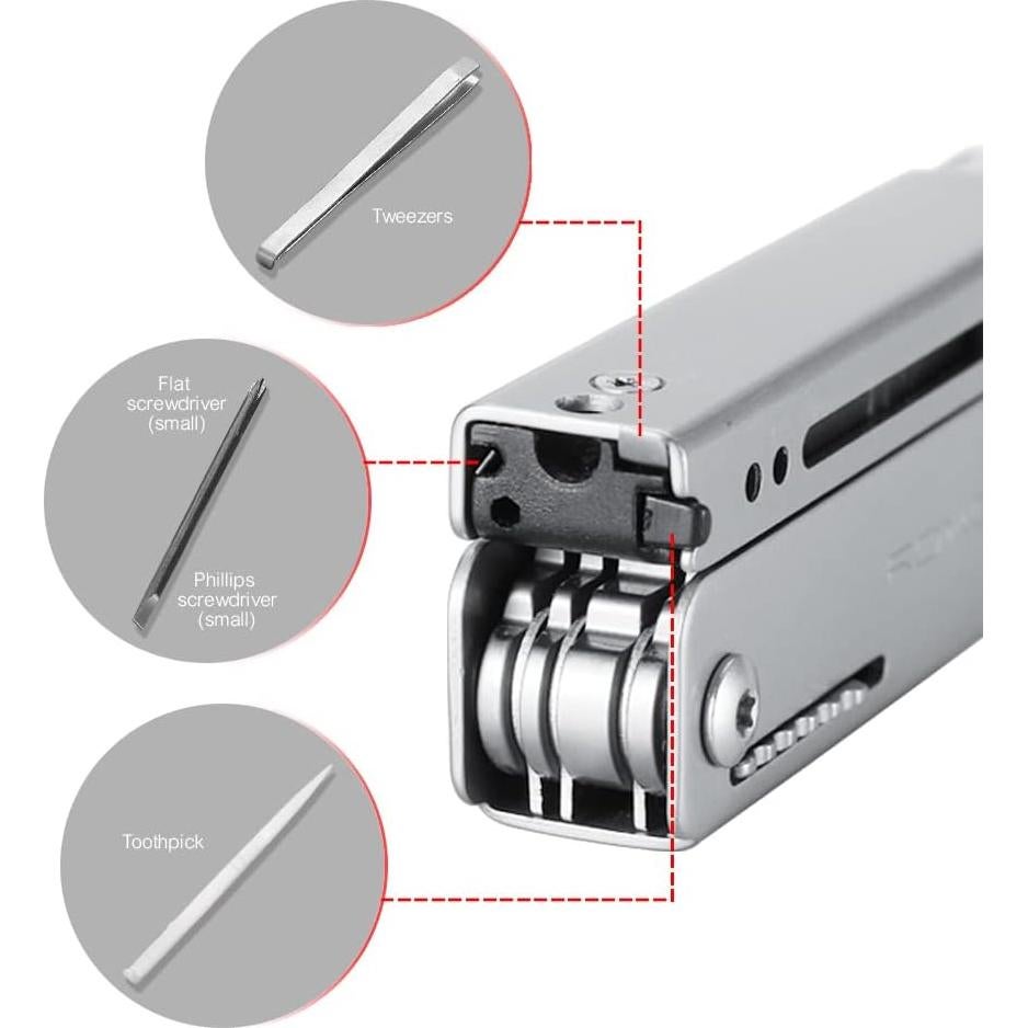 ROXON M3 Multiherramienta 13 en 1 Acero Inoxidable Práctica