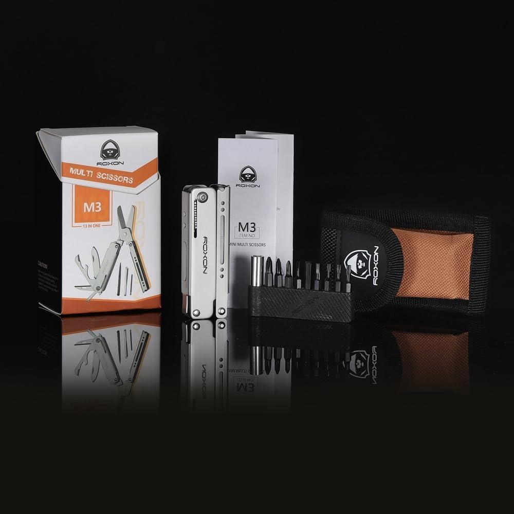 ROXON M3 Multiherramienta 13 en 1 Acero Inoxidable Práctica
