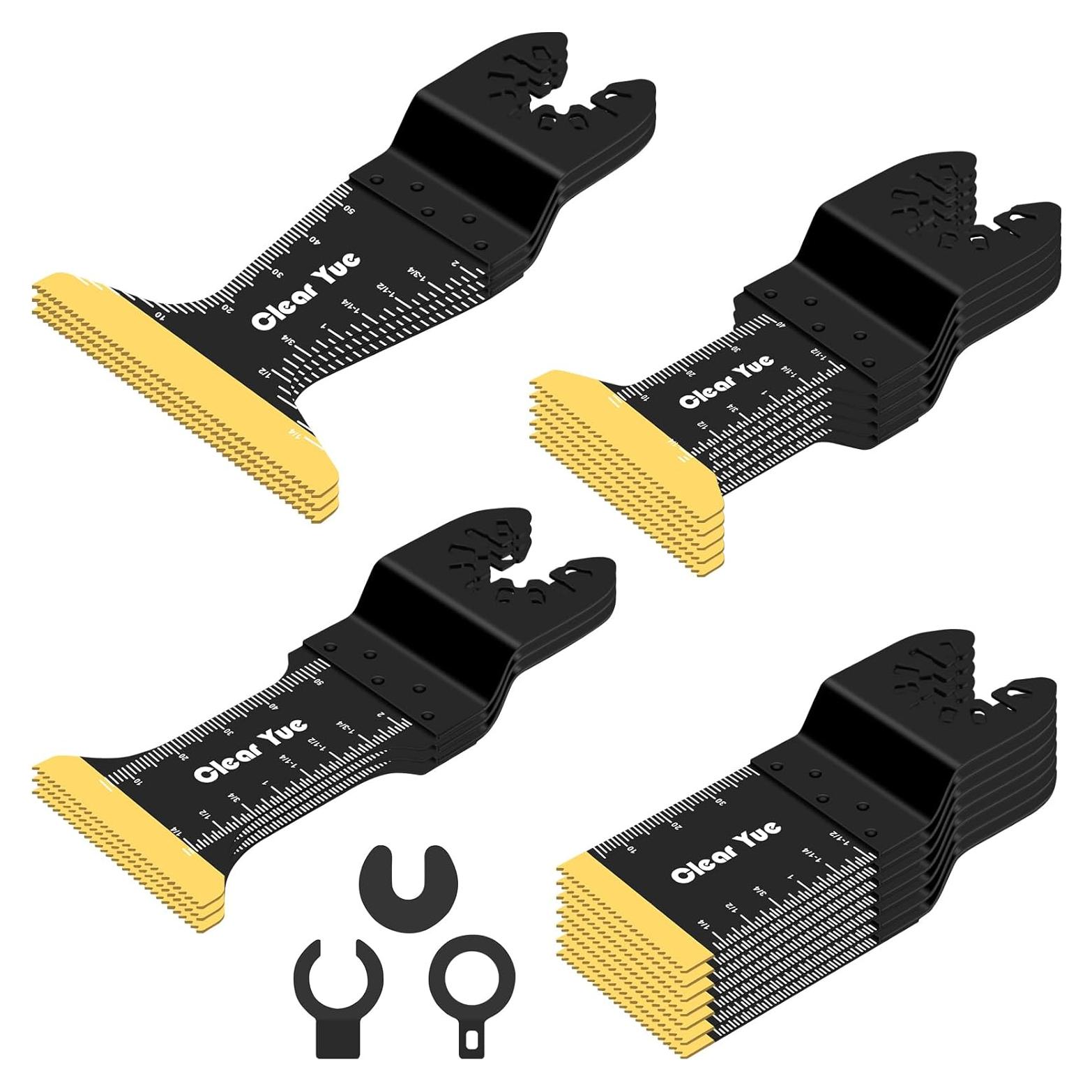 18 Piezas Cuchillas Oscilantes Titanio ClearYue - Multi-Herramienta