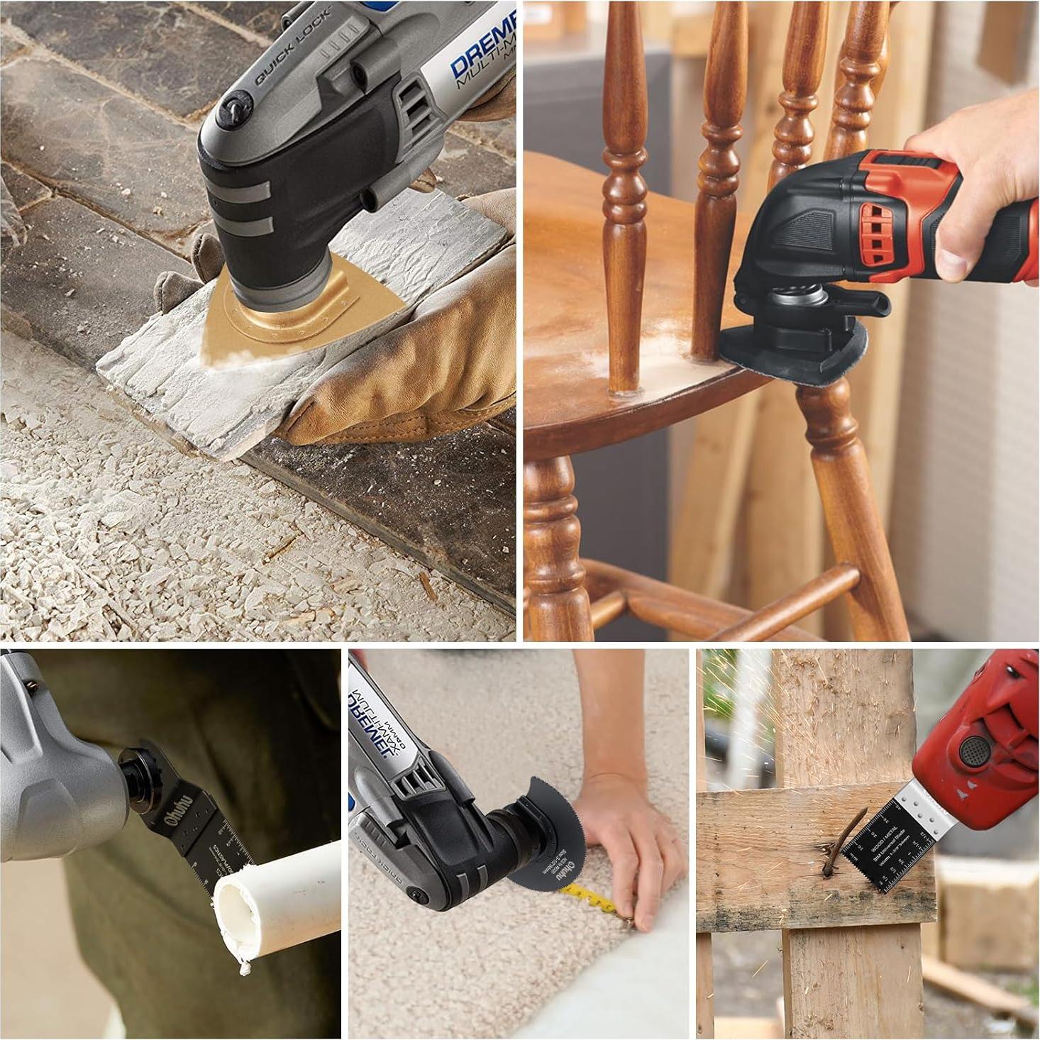 104 Piezas Cuchillas Oscilantes Ohuhu Multifuncional