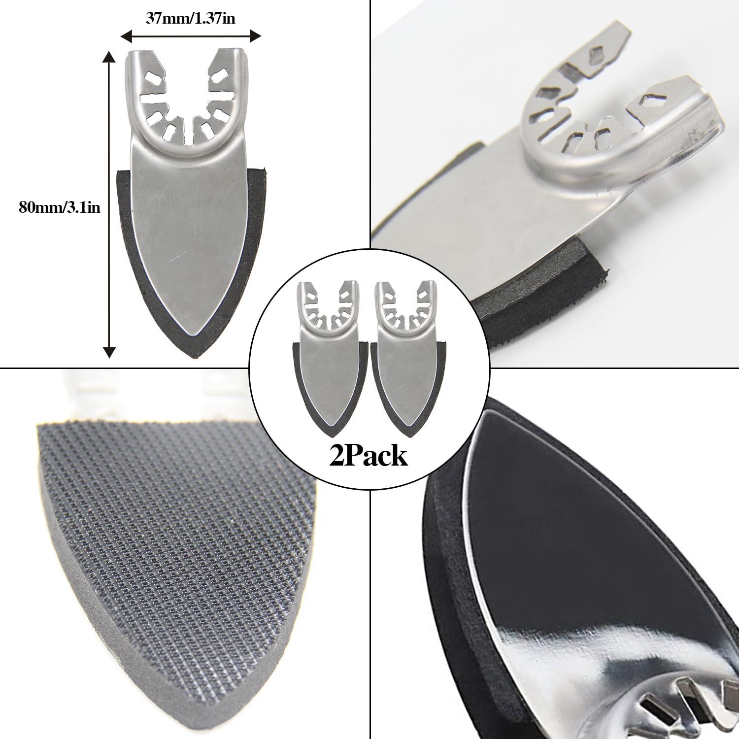 Kit de papel de lija 93 mm Aozzy para herramientas oscilantes