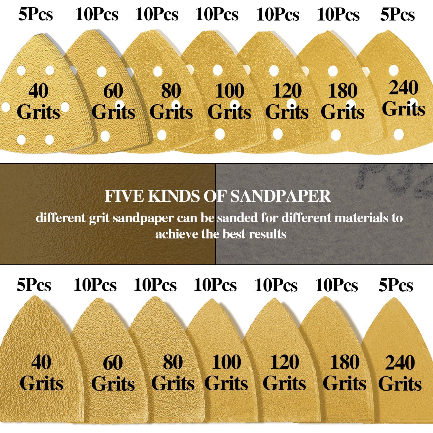 Kit de papel de lija Aozzy 93mm para multi-herramientas