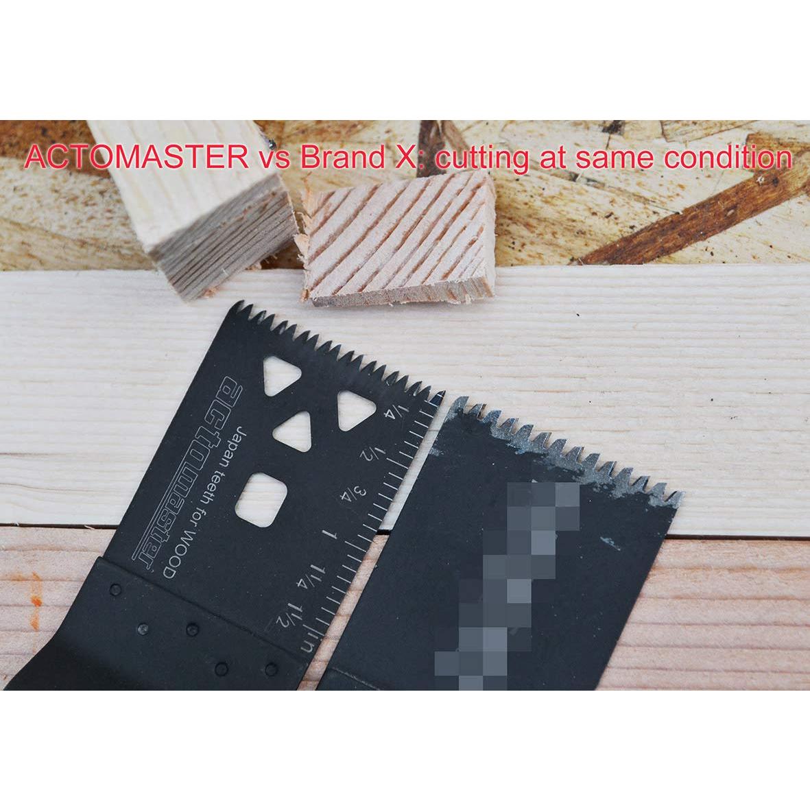 Hoja de sierra oscilante Acto B&T 10 piezas para multitool