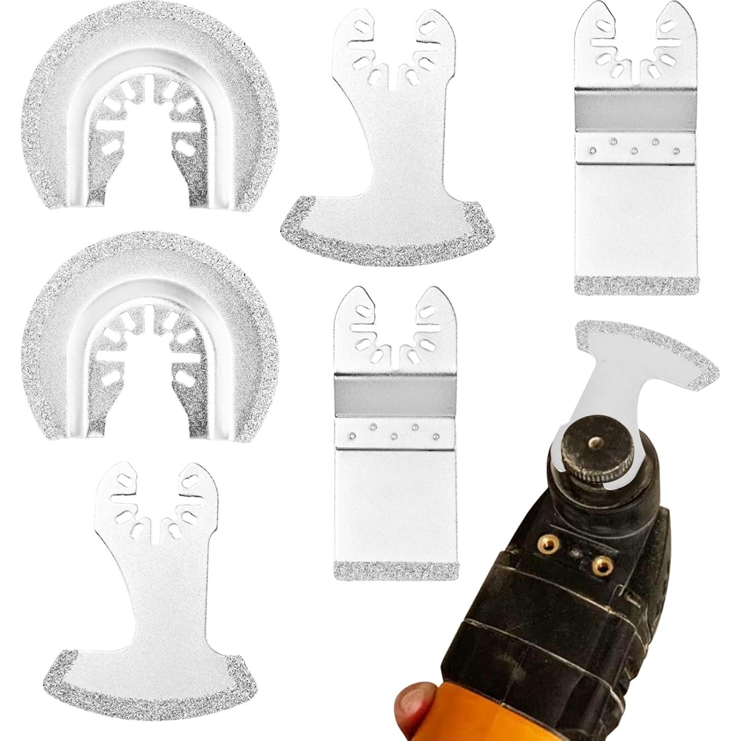 Juego de 6 Cuchillas Oscilantes de Diamante NINEFOX