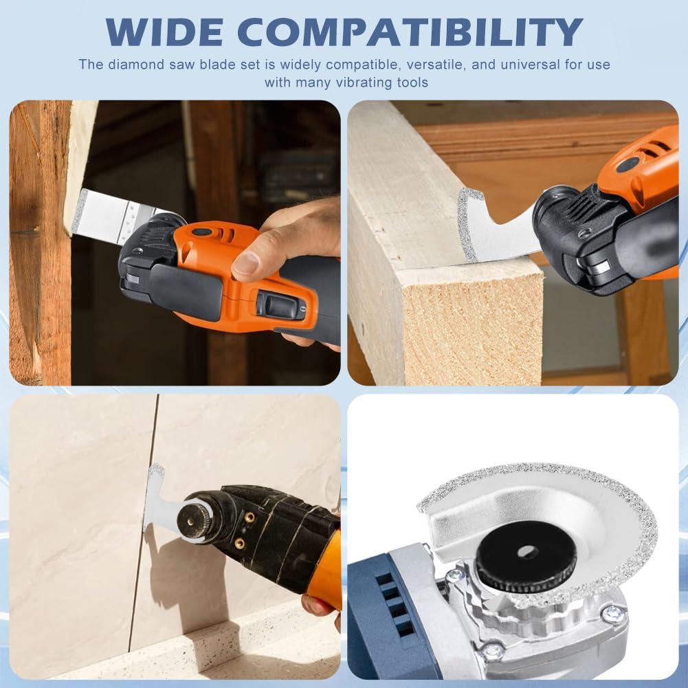 Juego de 6 Cuchillas Oscilantes de Diamante NINEFOX