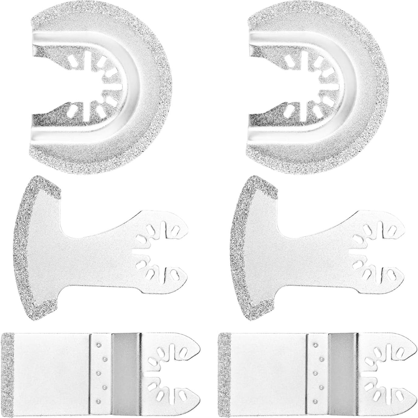 Juego de 6 Cuchillas Oscilantes de Diamante NINEFOX