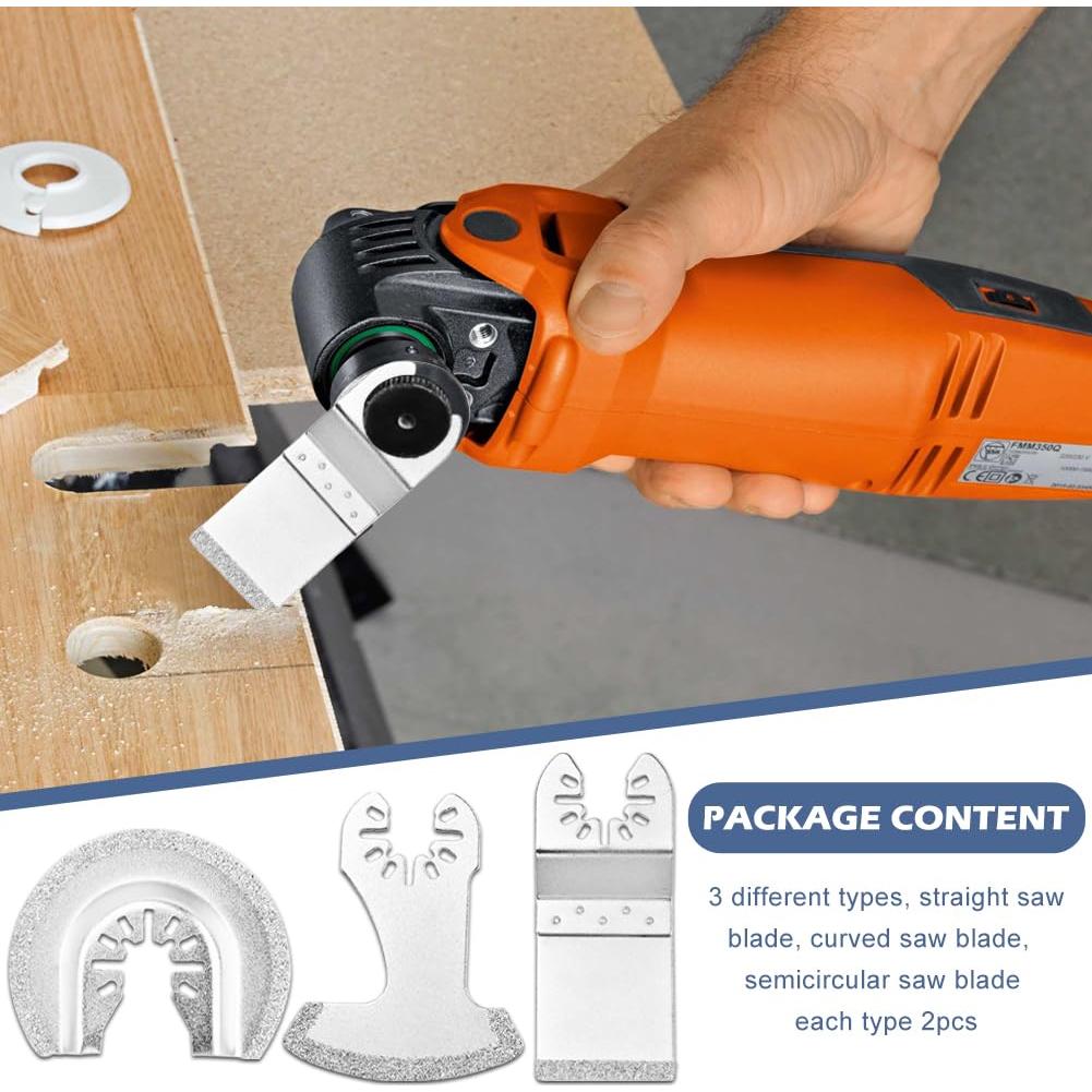 Juego de 6 Cuchillas Oscilantes de Diamante NINEFOX