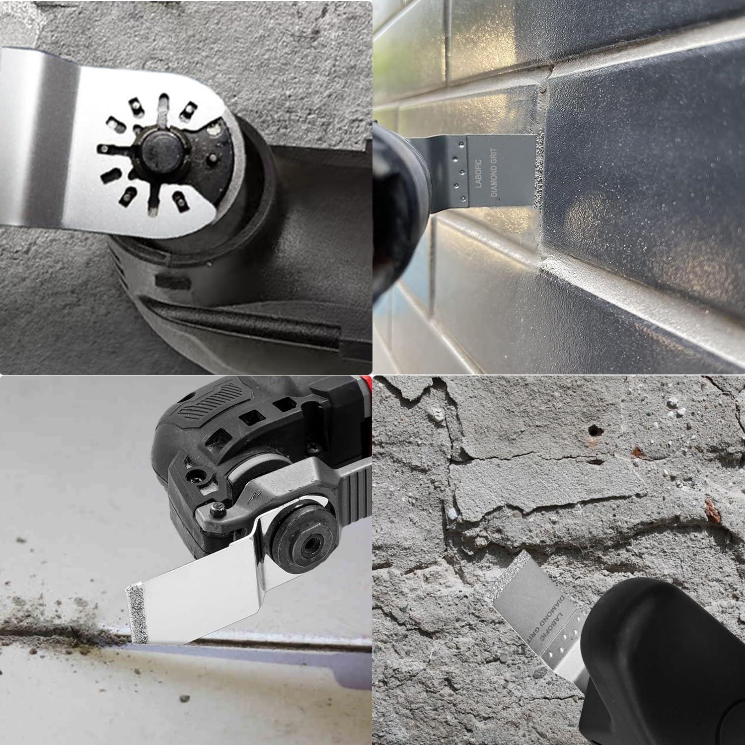 10 Piezas Cuchillas Oscilantes Diamante LABOFiC Corte Plano