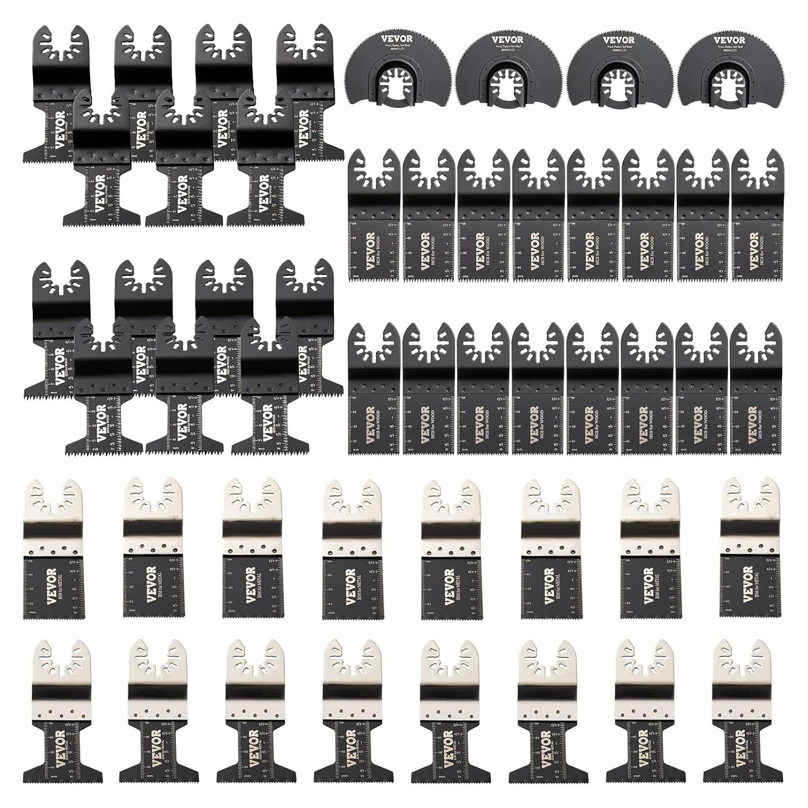 Hojas de Sierra Oscilante VEVOR 50 PCS para Madera y Metal