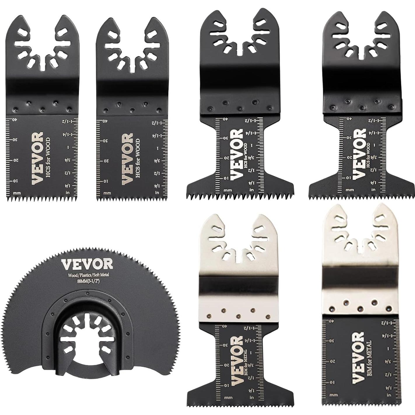 Hojas de Sierra Oscilante VEVOR 50 PCS para Madera y Metal