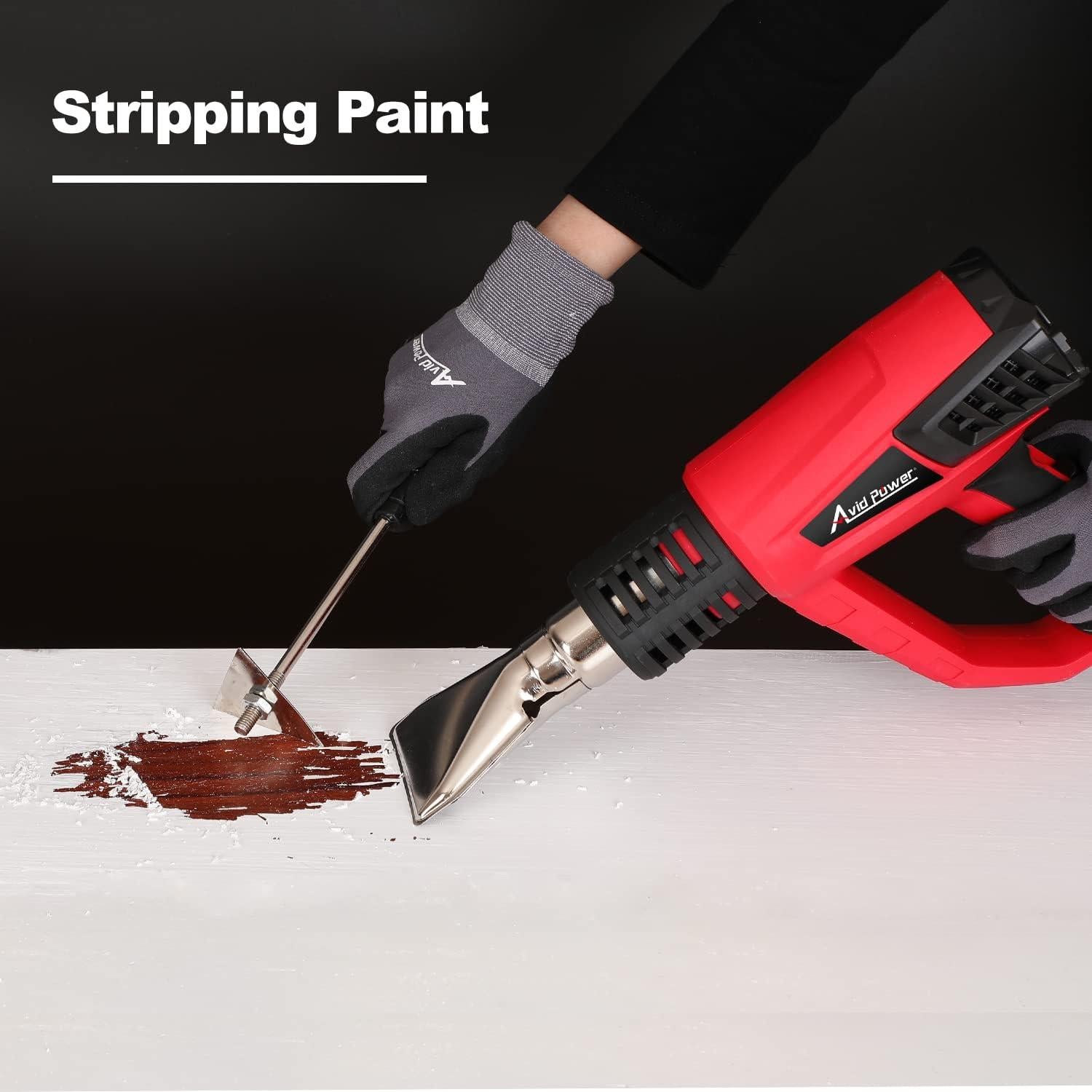 Pistola de Calor AVID POWER 1500W 3 Temperaturas y Accesorios