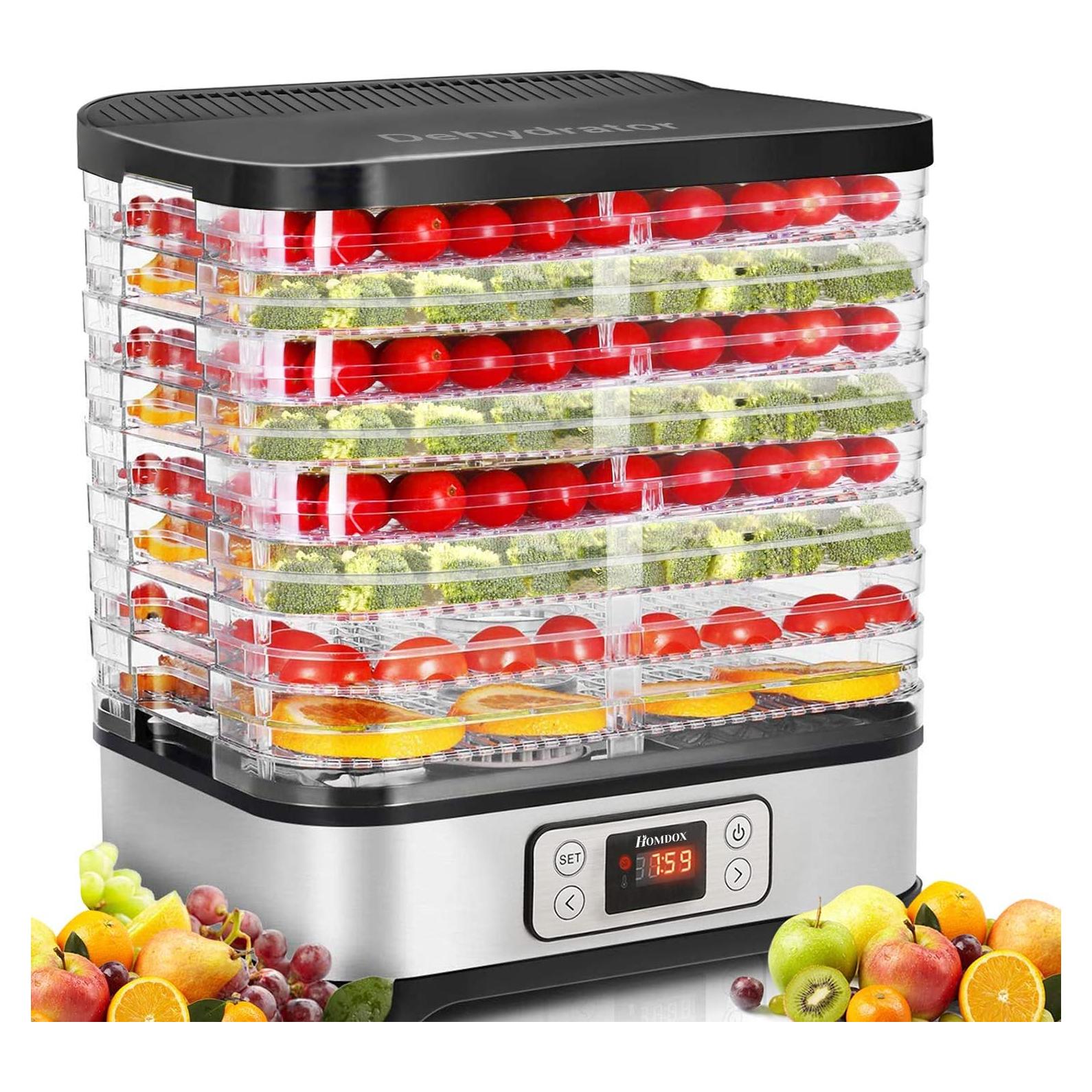 Deshidratadora de Alimentos Homdox 8 Bandejas 400W